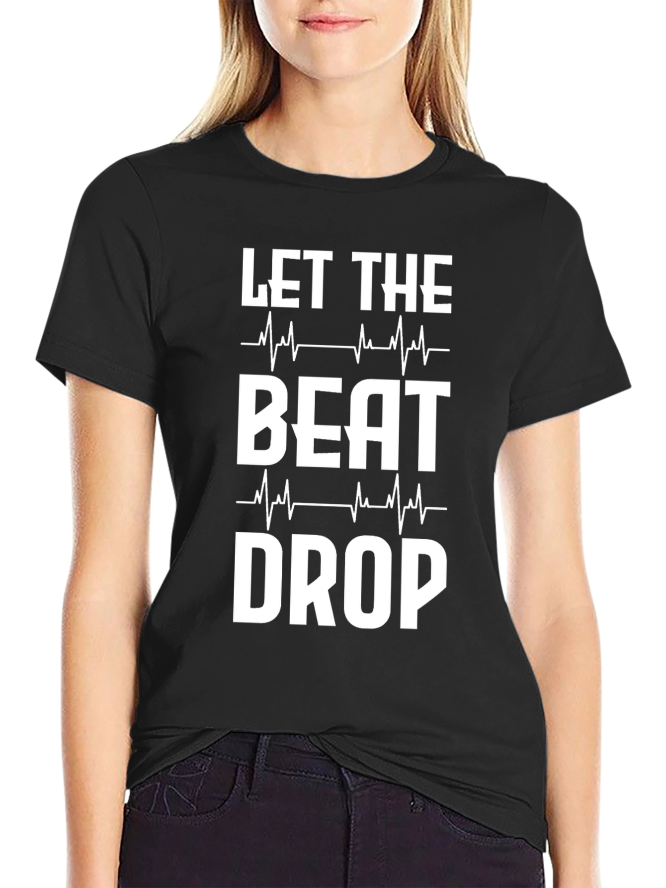 Let The Beat Drop Graphic Tee - Music Lover Shirt