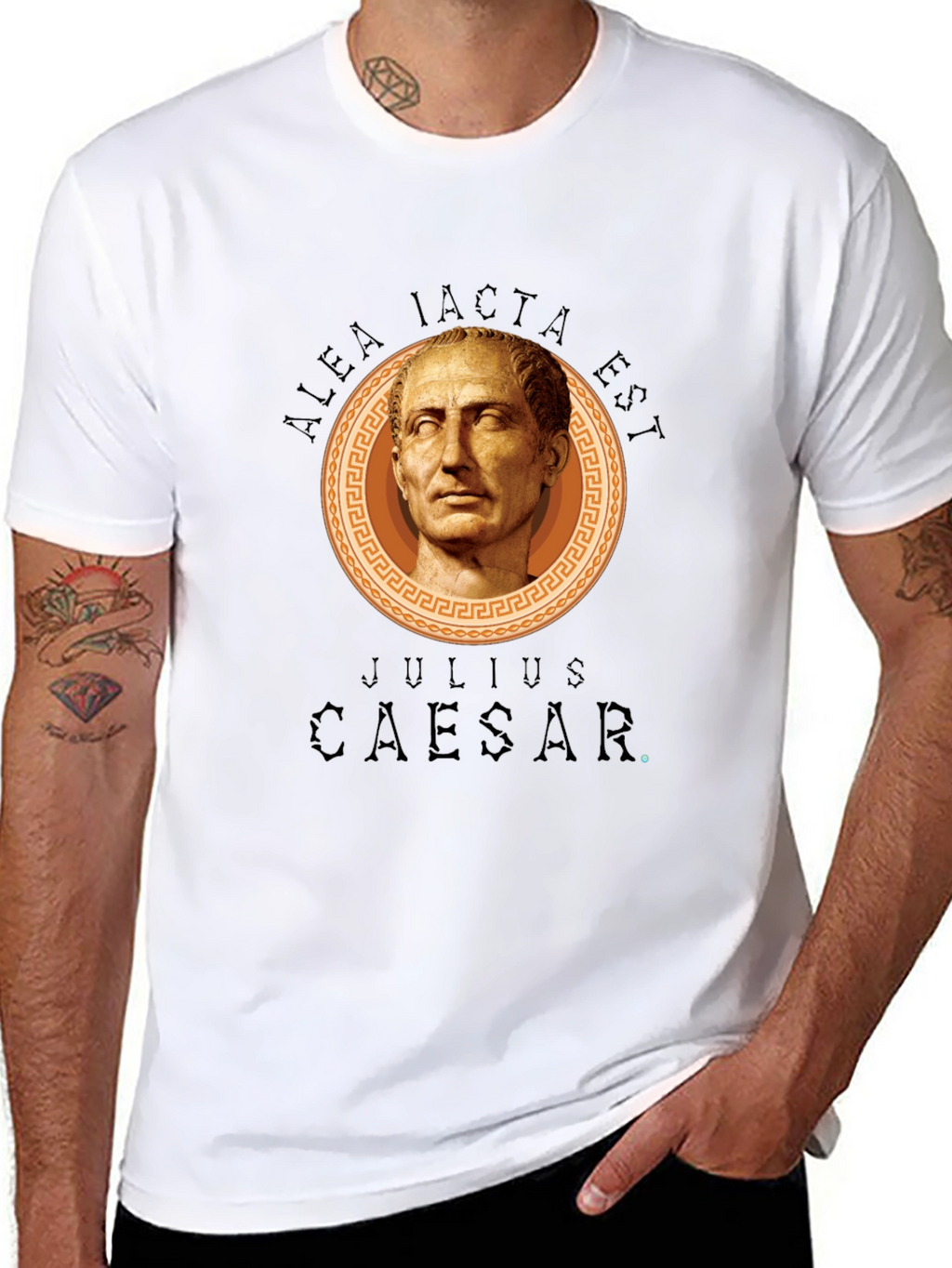 Julius Caesar Black Graphic T-Shirt