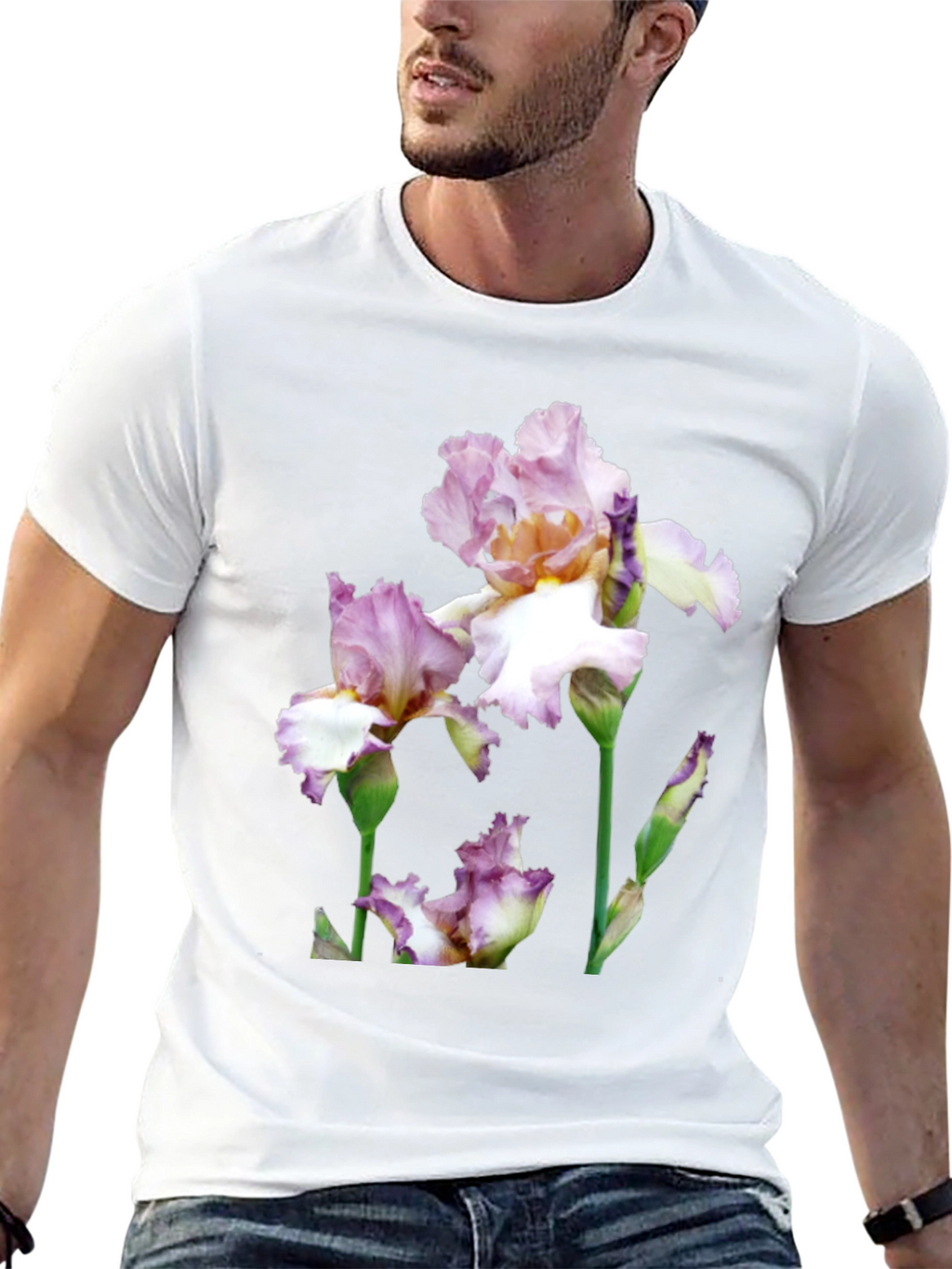 Floral Iris Graphic T-Shirt