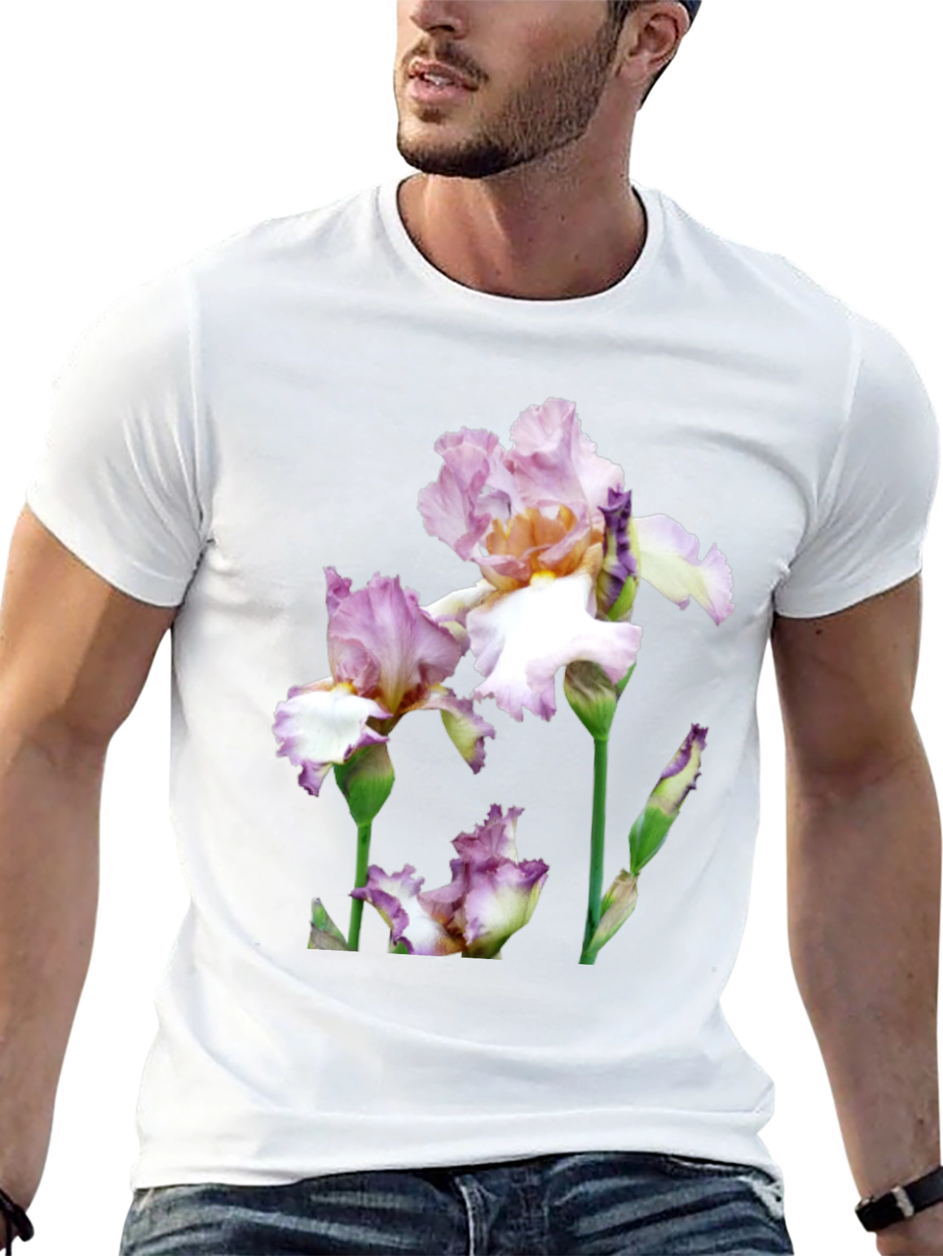 Floral Iris Graphic T-Shirt