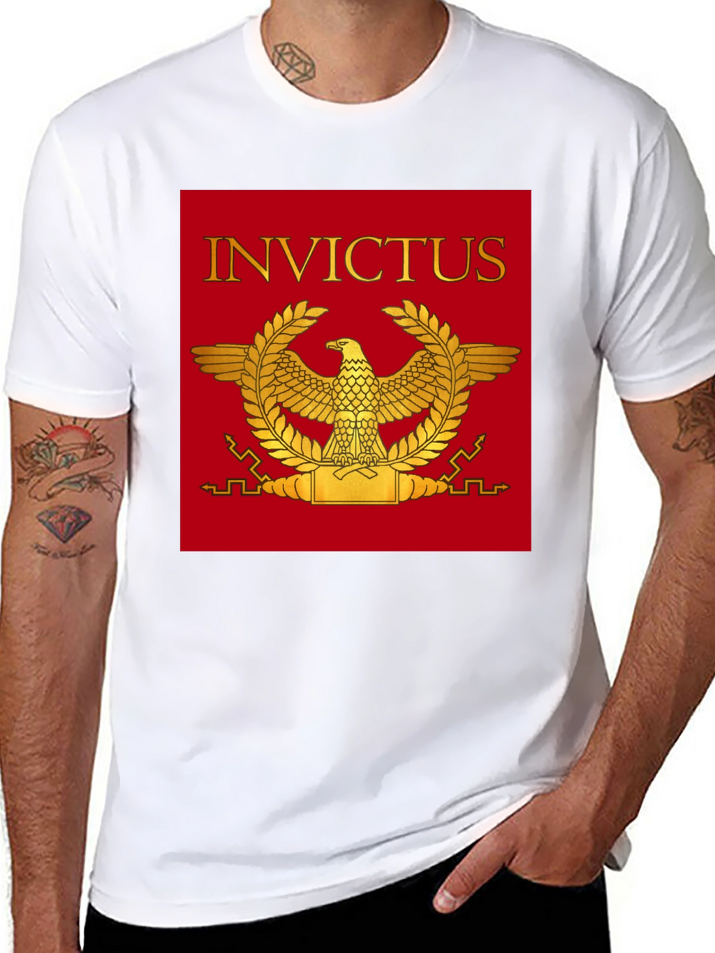 Invictus Roman Eagle Graphic T-Shirt