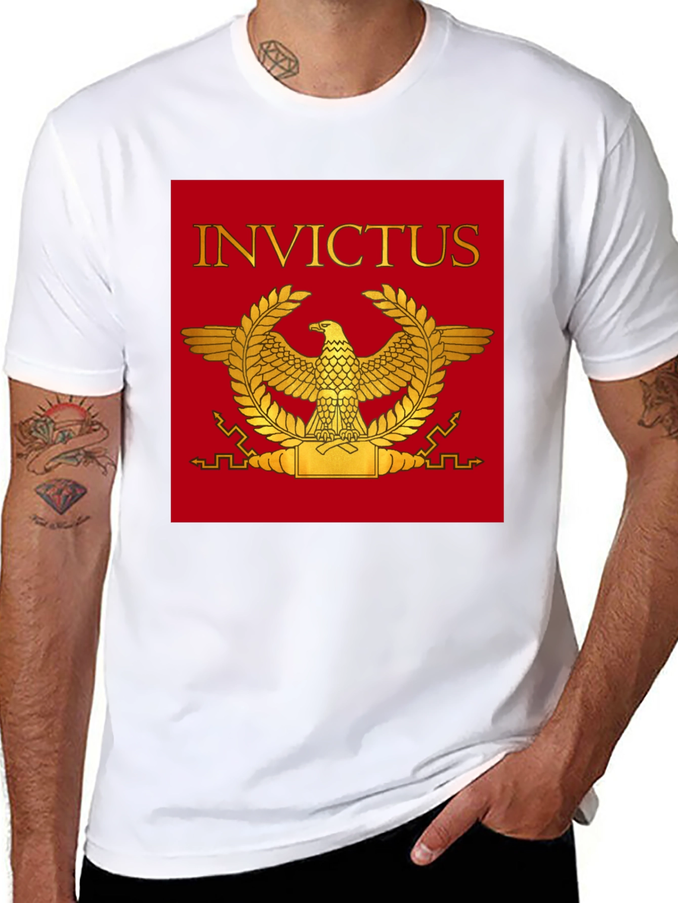 Invictus Roman Eagle Graphic T-Shirt