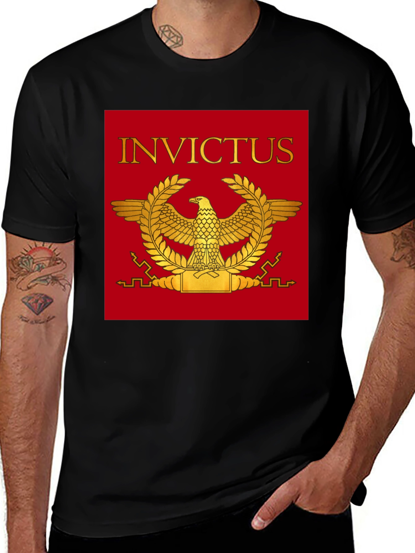 Invictus Roman Eagle Graphic T-Shirt