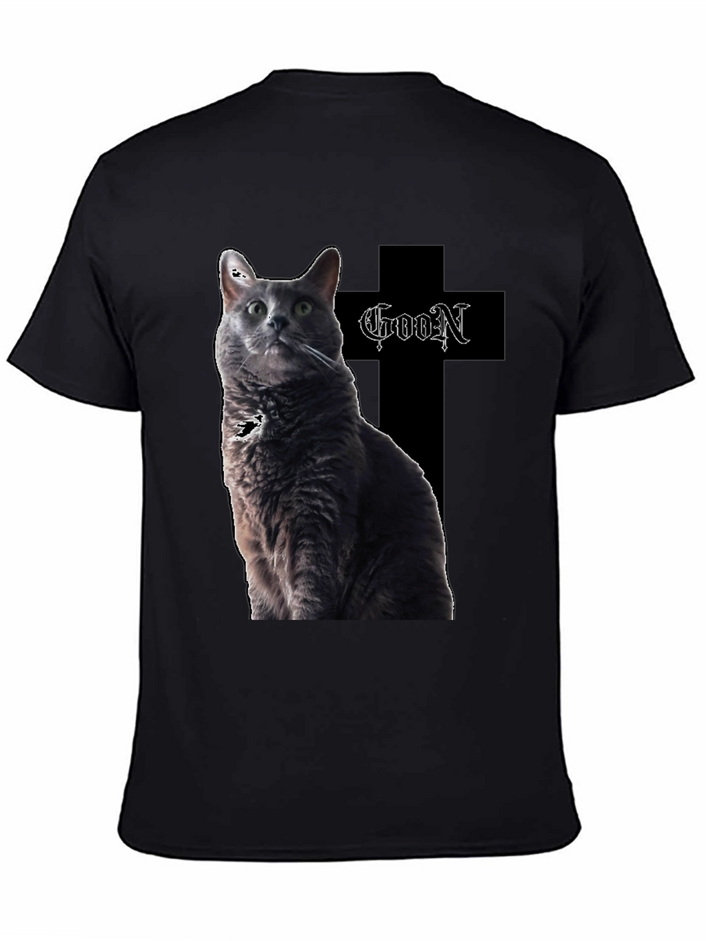 Goon Cat T-Shirt - Black Graphic Tee