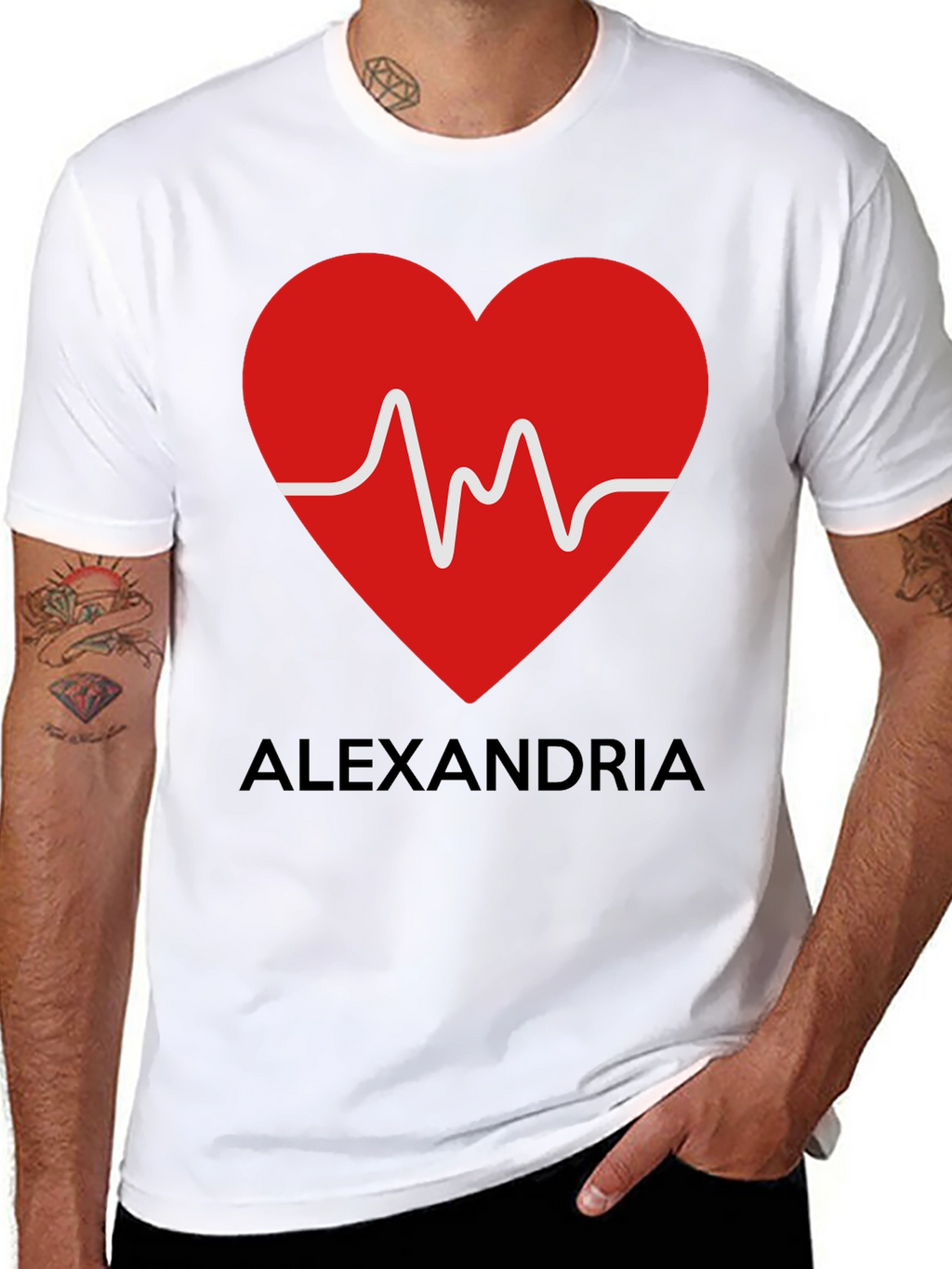 Alexandria Heartbeat T-Shirt - Express Your Love