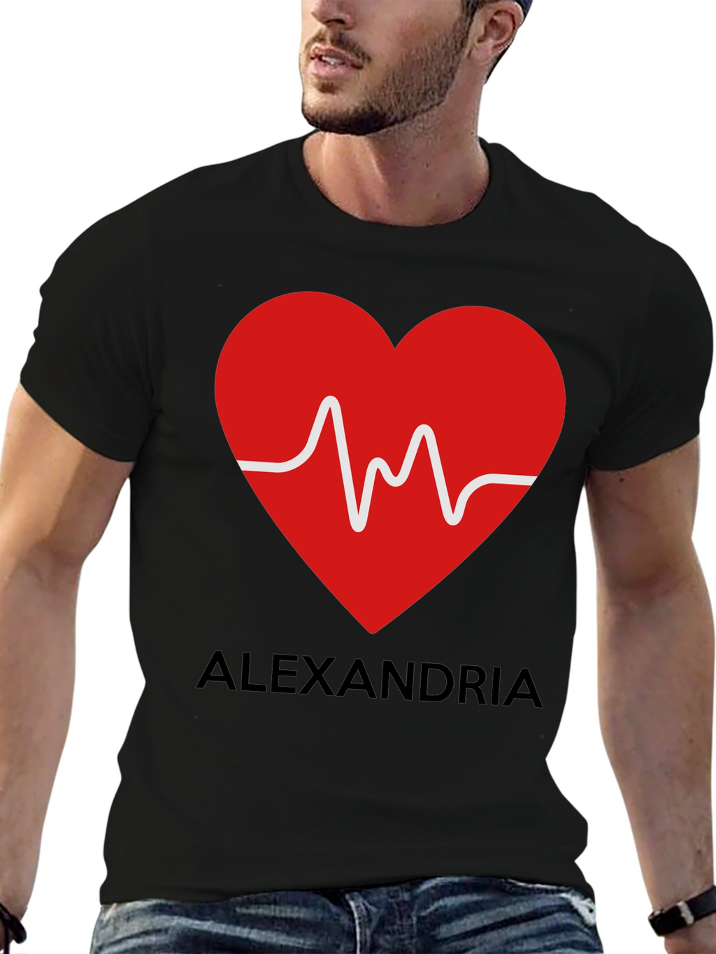 Alexandria Heartbeat T-Shirt - Express Your Love
