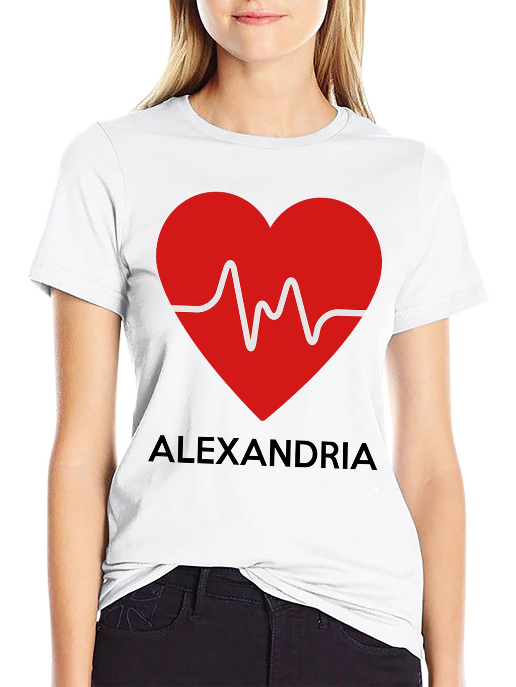 Alexandria Heartbeat T-Shirt - Express Your Love