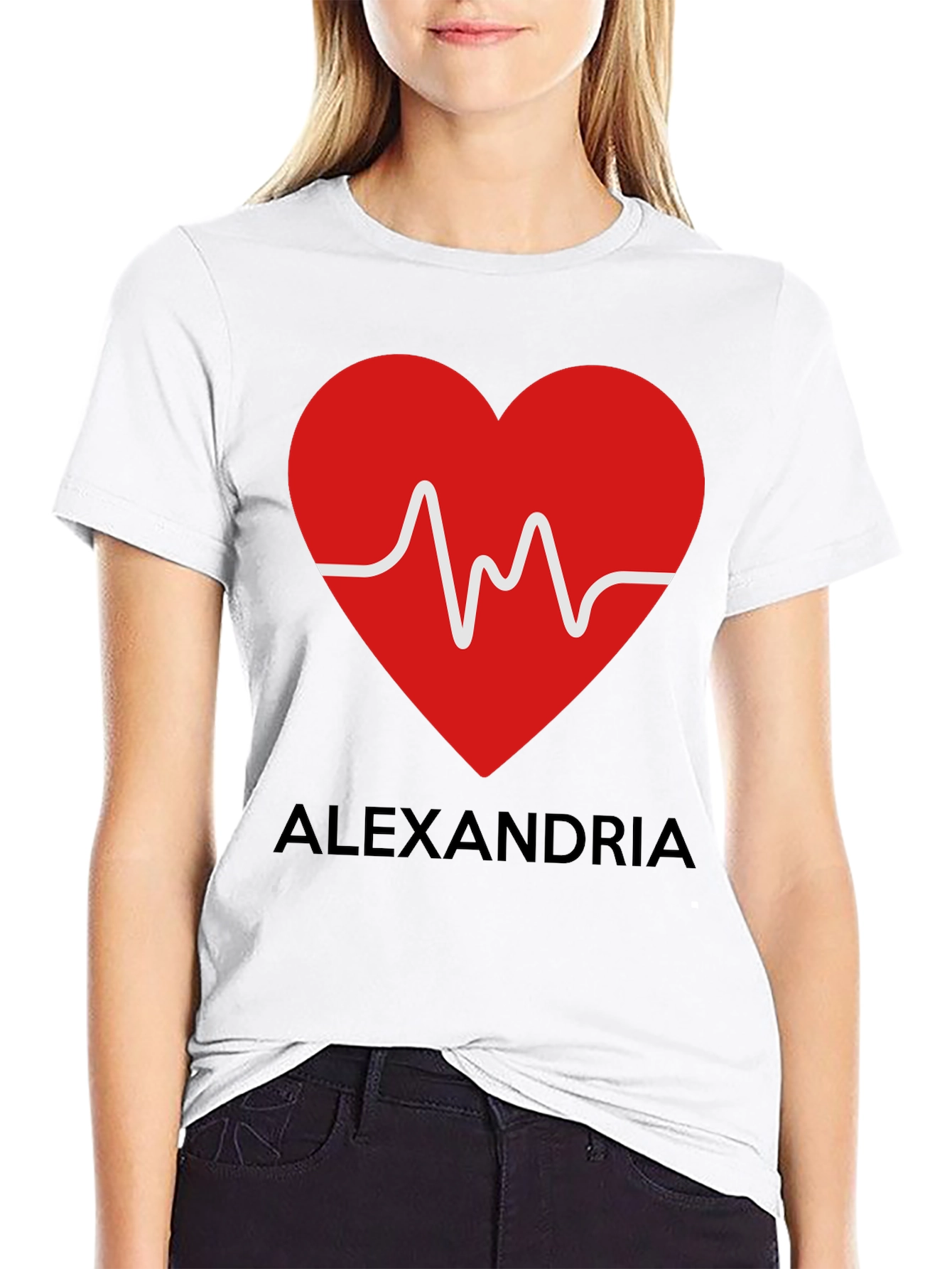 Alexandria Heartbeat T-Shirt - Express Your Love