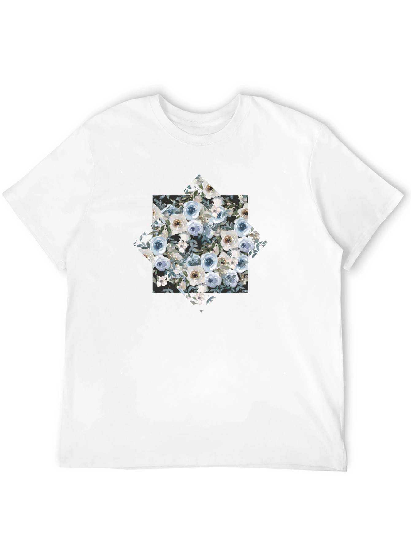 Floral Graphic Black T-Shirt