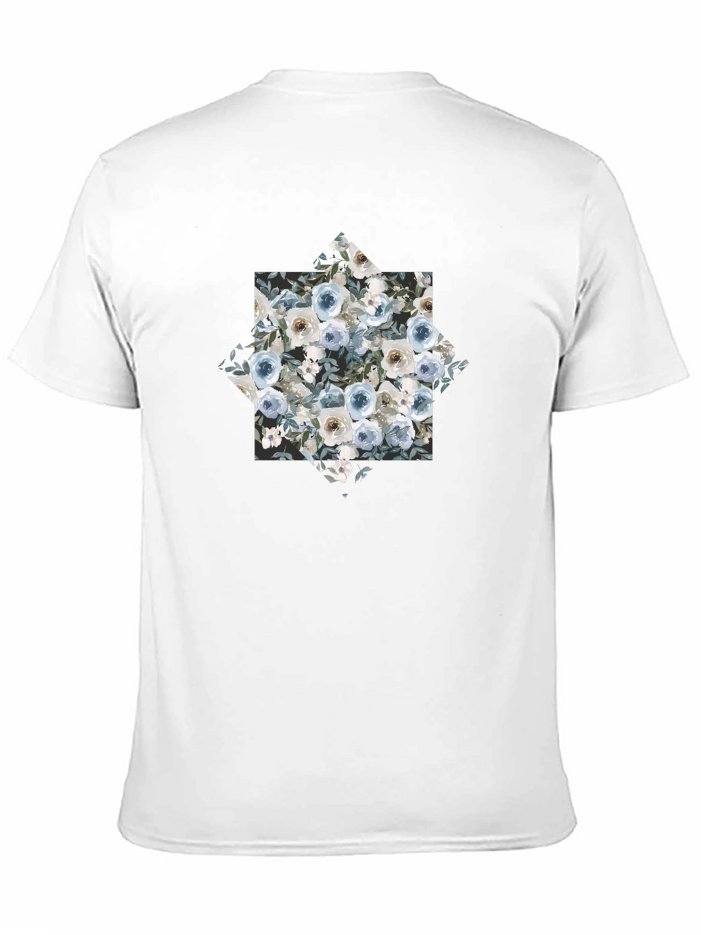 Floral Graphic Black T-Shirt
