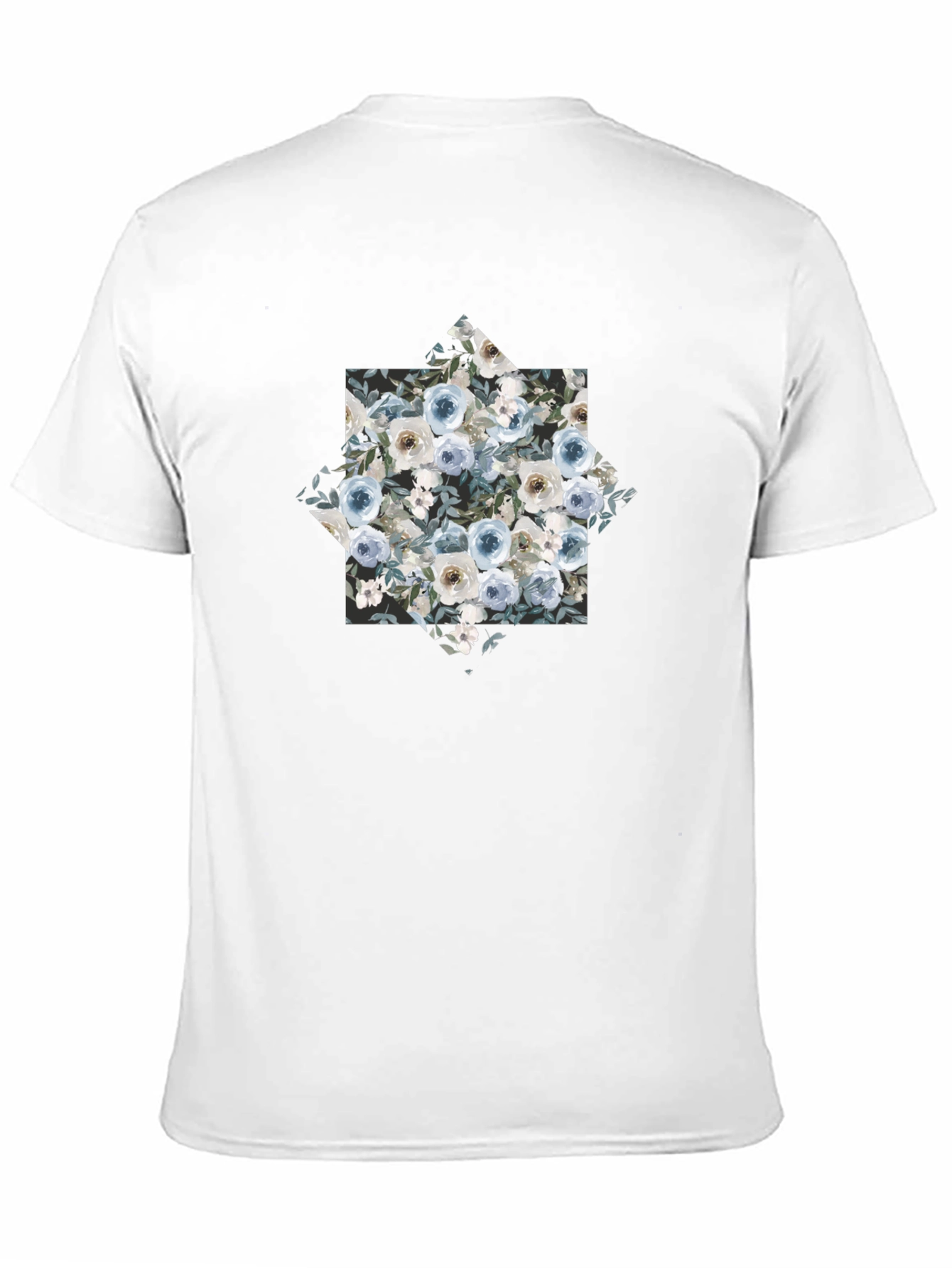 Floral Graphic Black T-Shirt