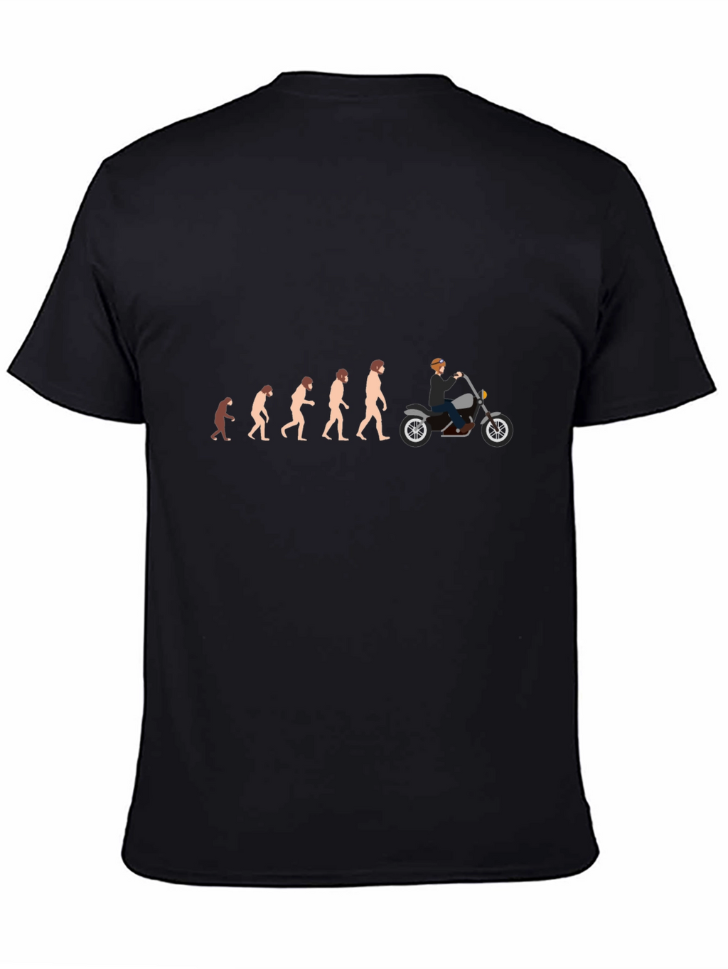 Evolution of Biker T-Shirt - Black