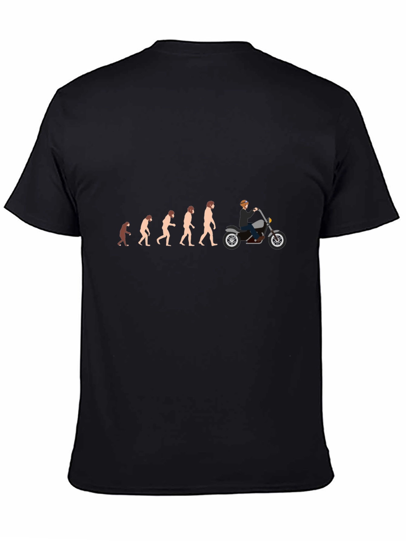 Evolution of Biker T-Shirt - Black