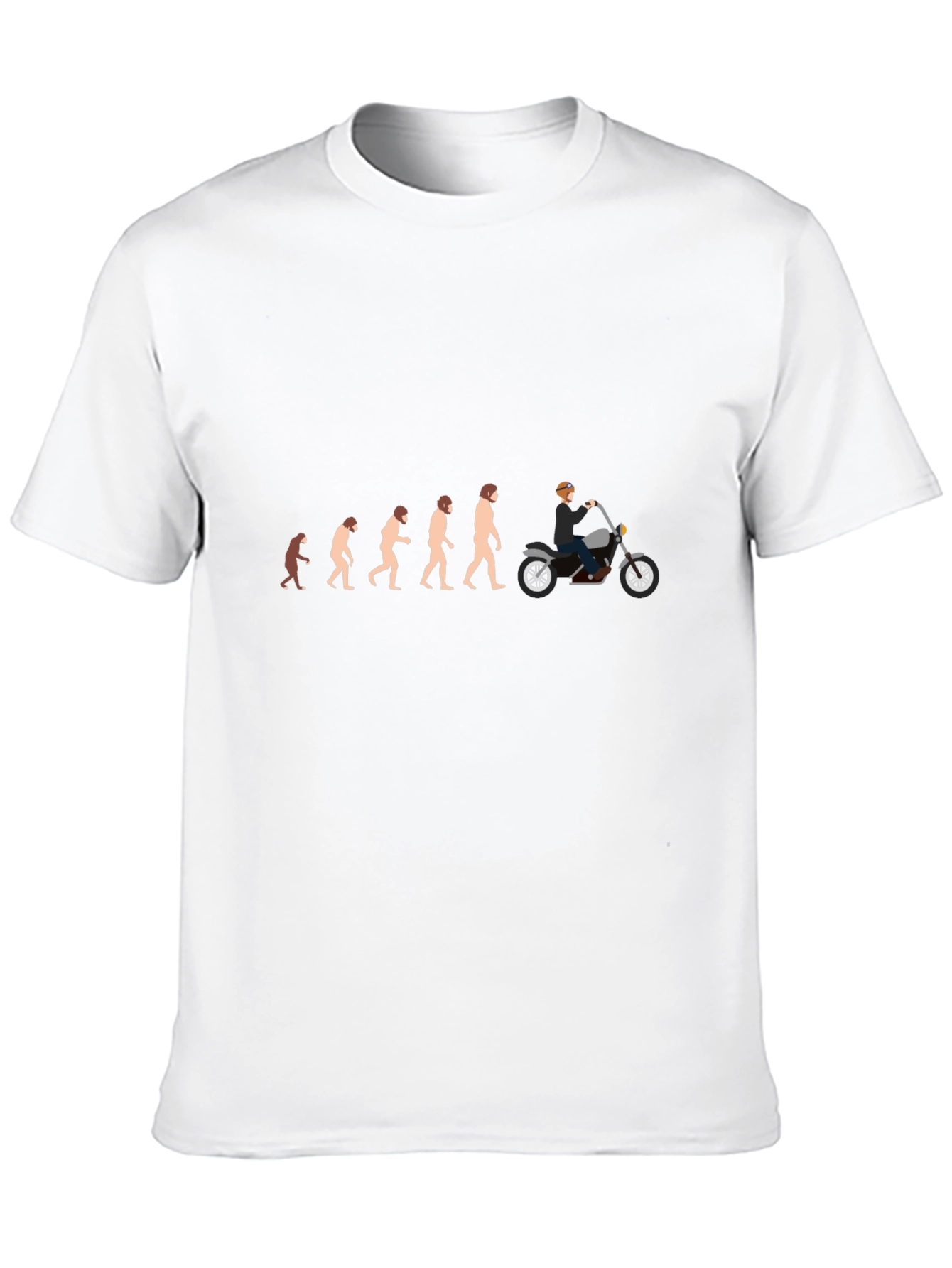 Evolution of Biker T-Shirt - Black