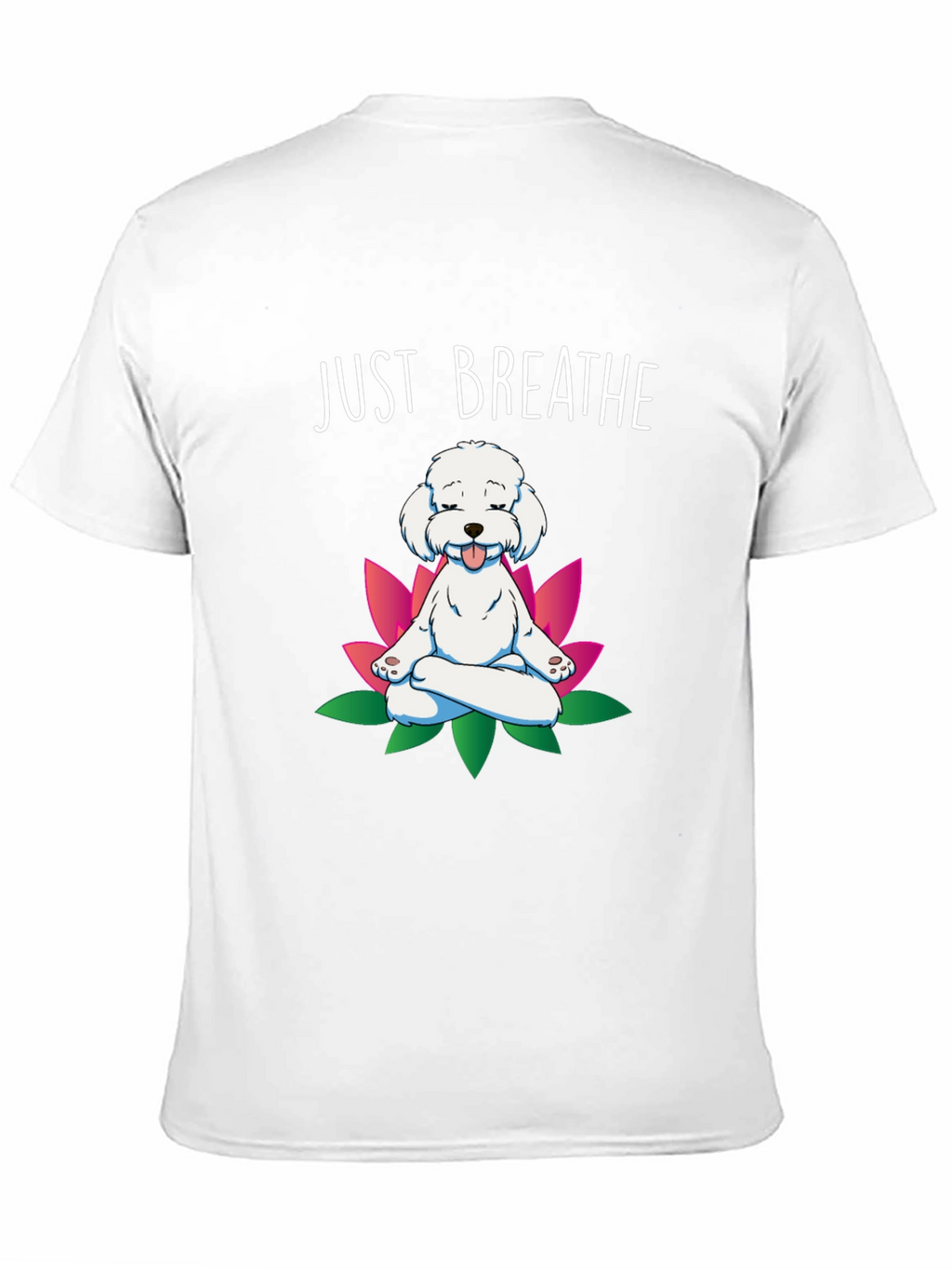 Just Breathe Dog Meditation T-Shirt