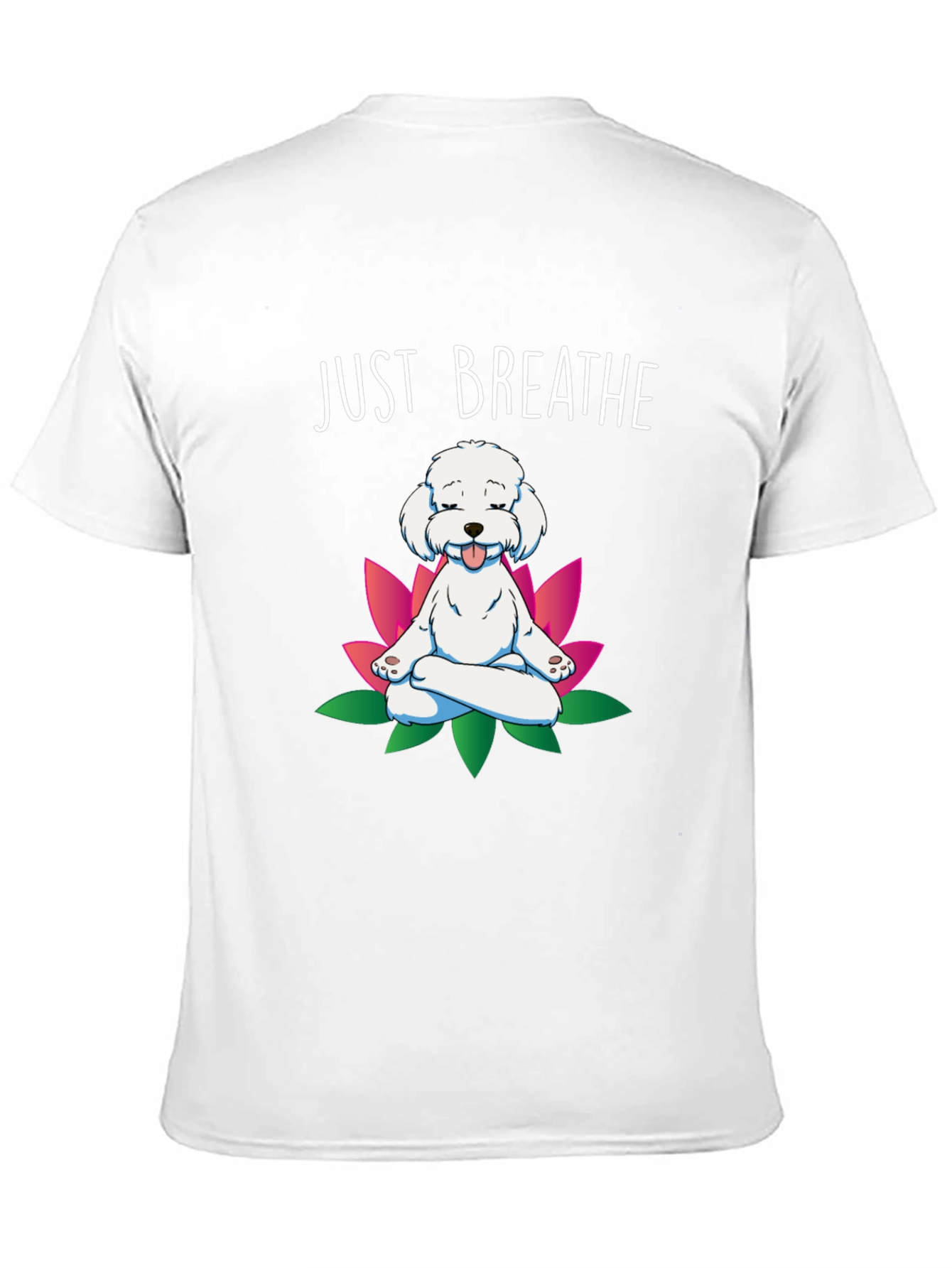 Just Breathe Dog Meditation T-Shirt