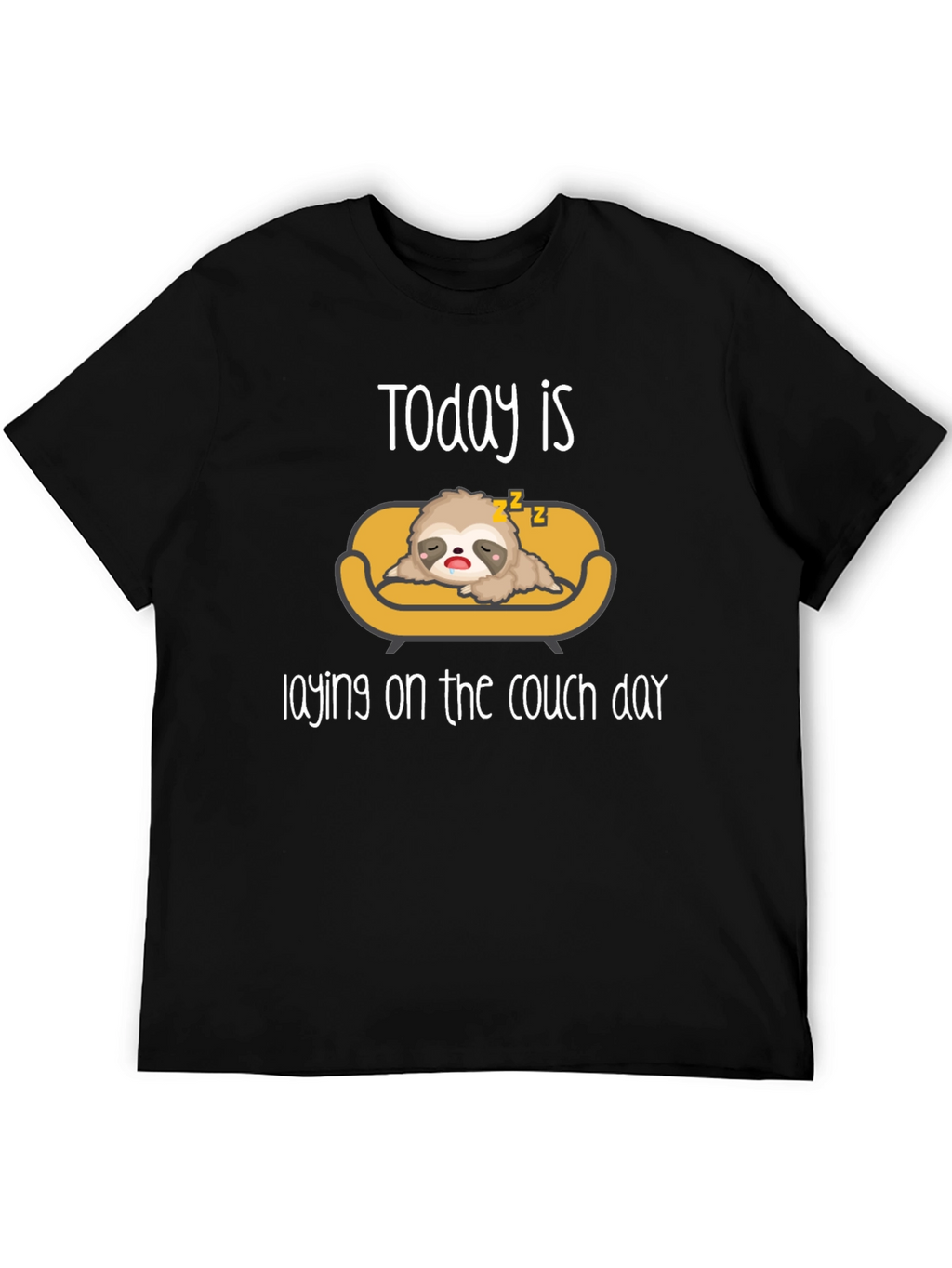 Lazy Sloth Laying on Couch T-Shirt