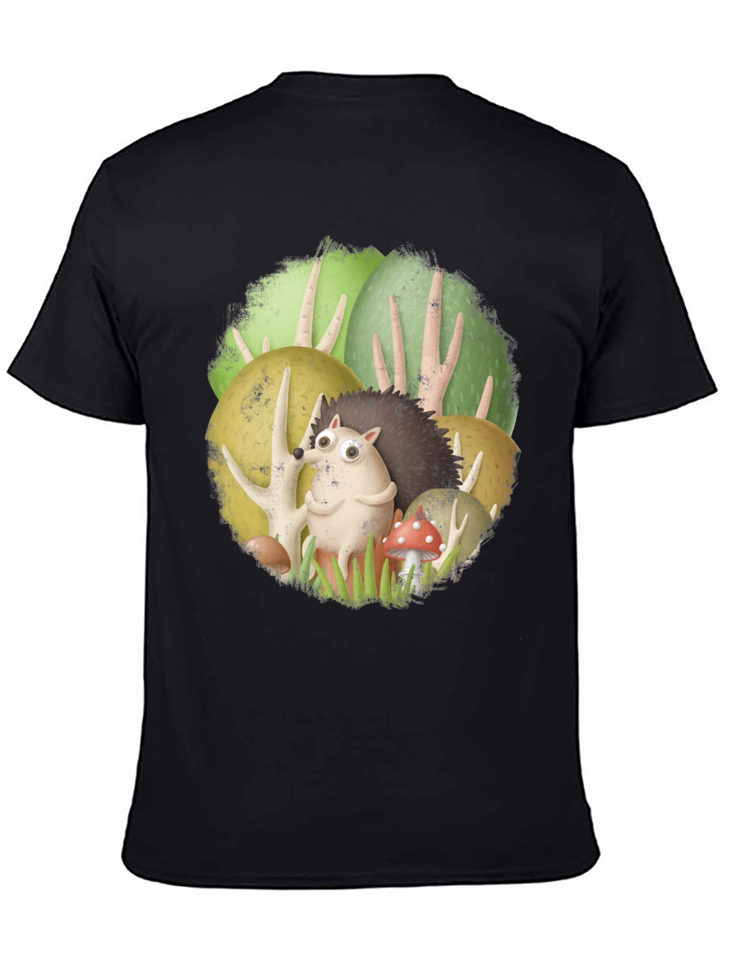 Forest Friends Tee - Cute Hedgehog Design