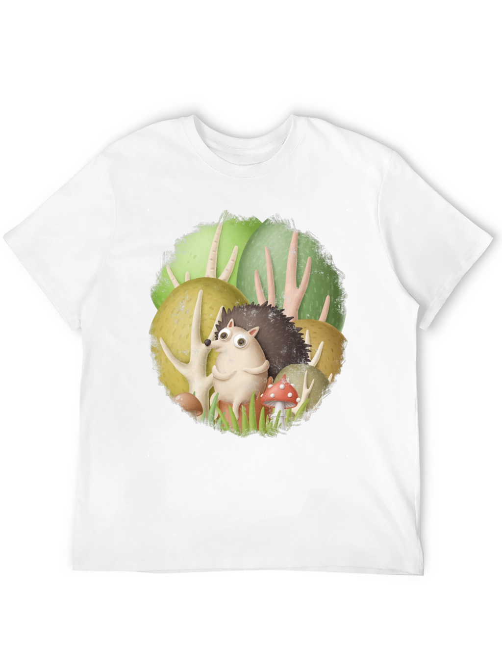 Forest Friends Tee - Cute Hedgehog Design