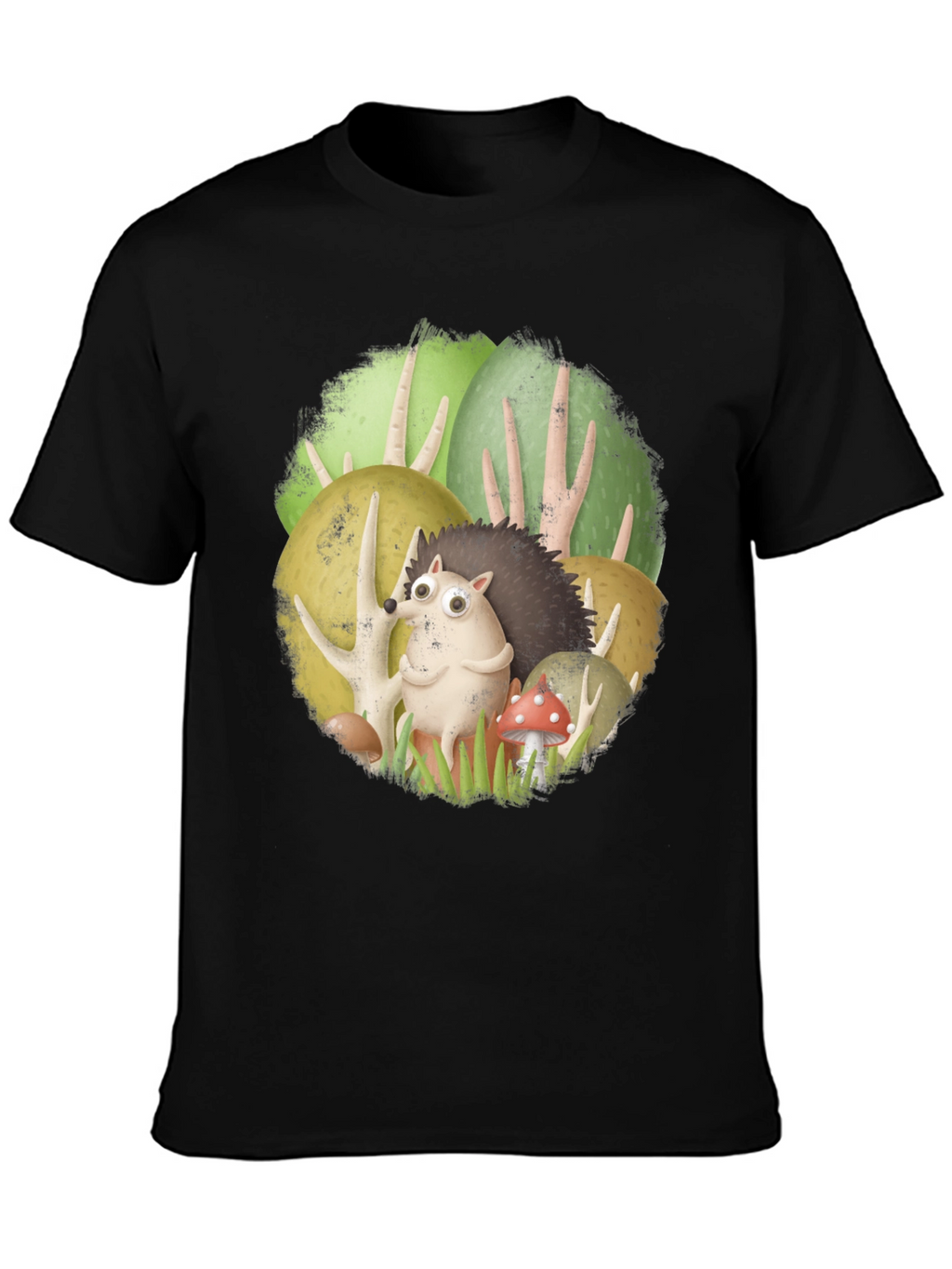 Forest Friends Tee - Cute Hedgehog Design