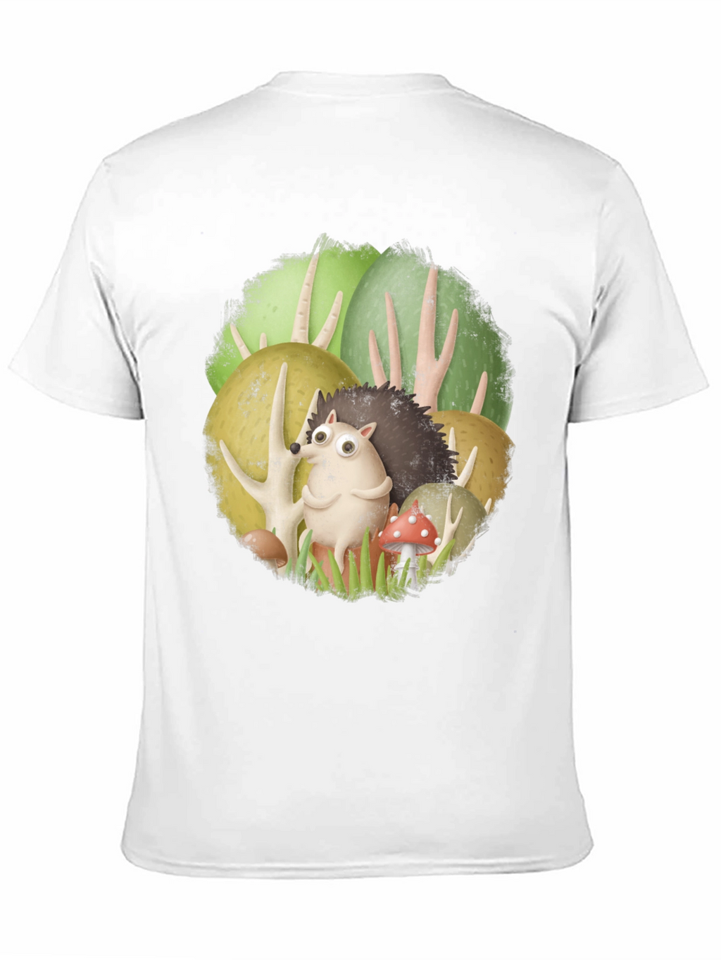 Forest Friends Tee - Cute Hedgehog Design