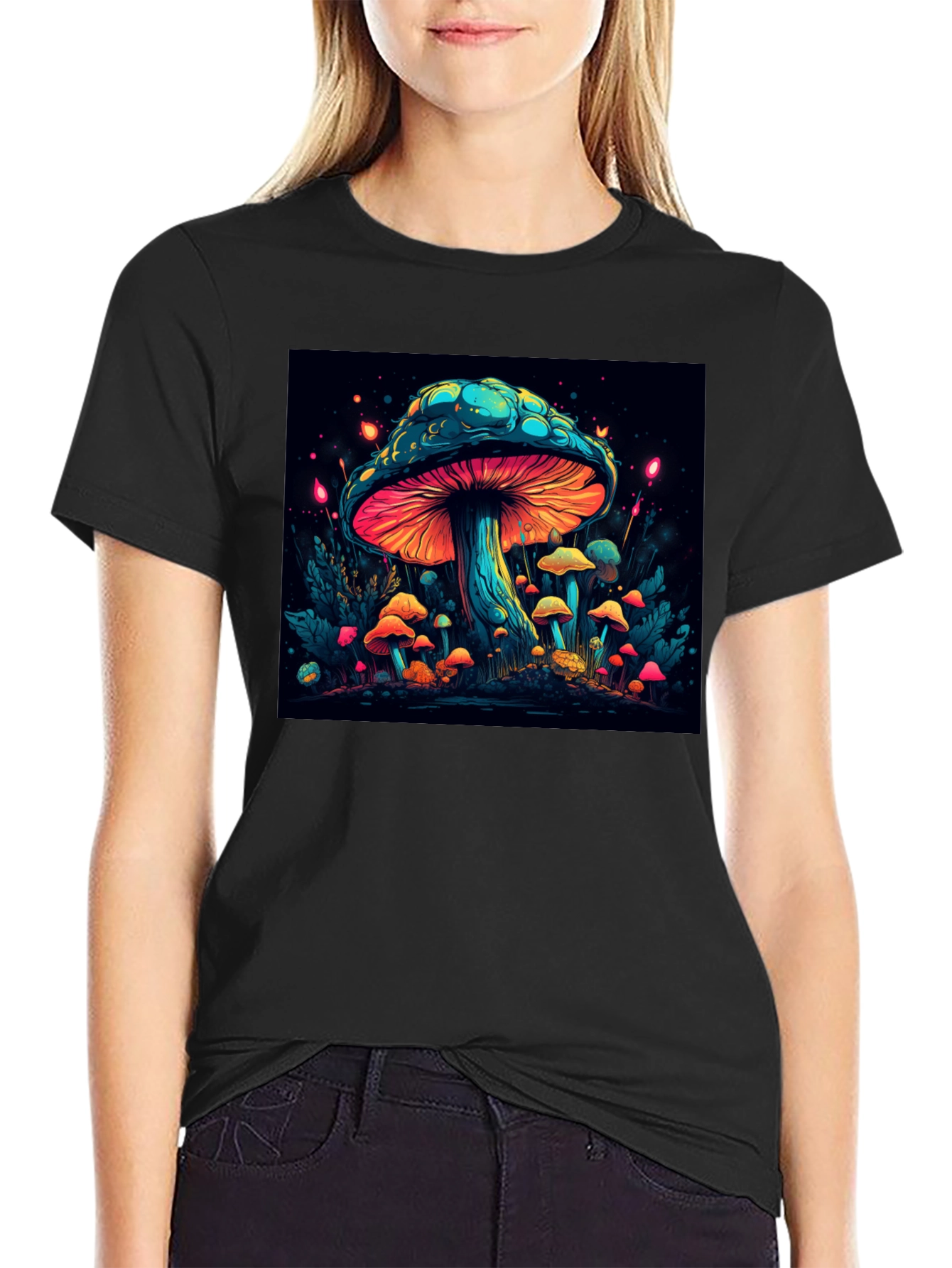 Psychedelic Mushroom Graphic T-Shirt
