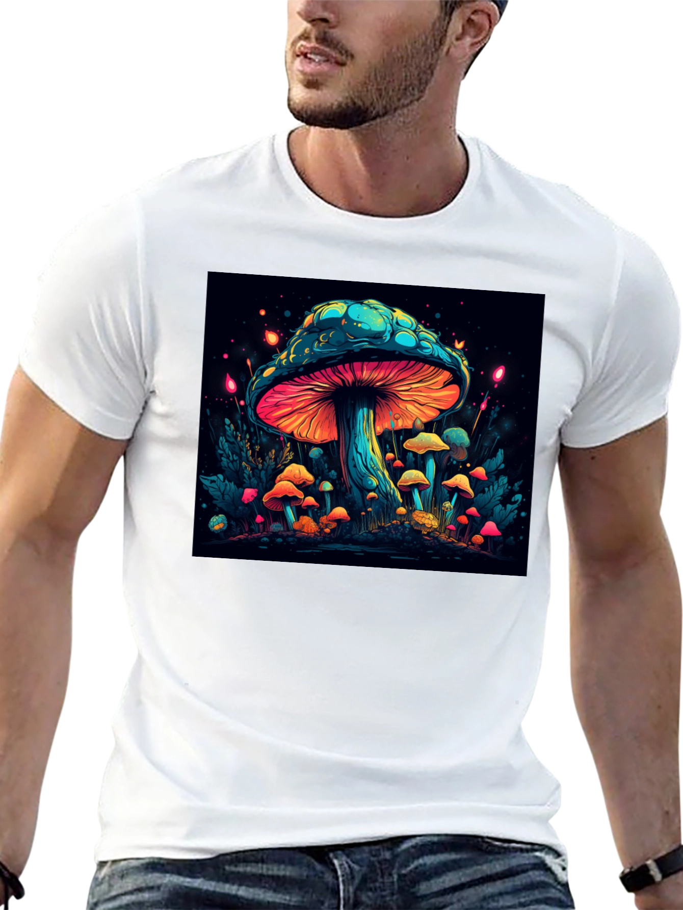 Psychedelic Mushroom Graphic T-Shirt