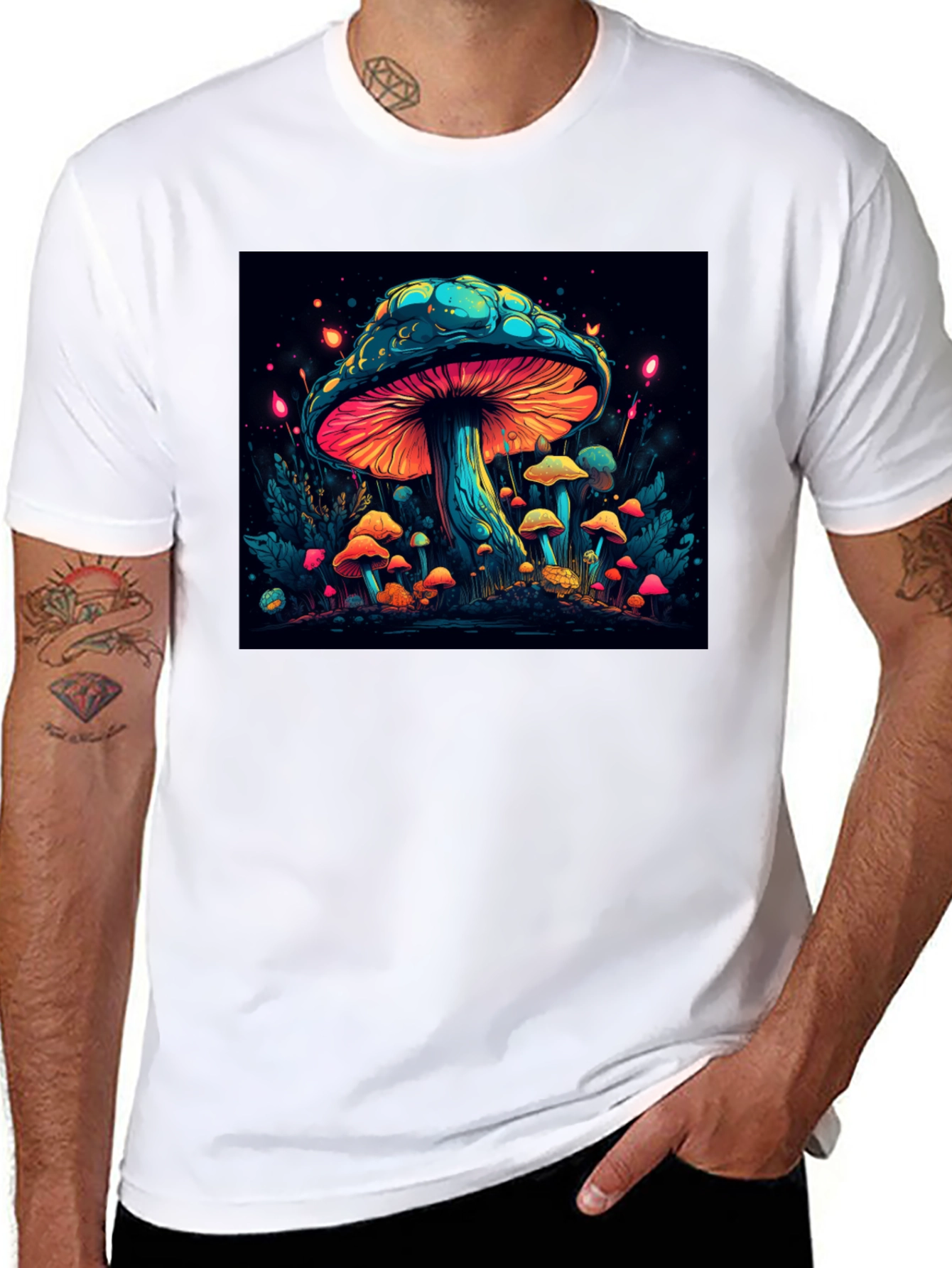 Psychedelic Mushroom Graphic T-Shirt