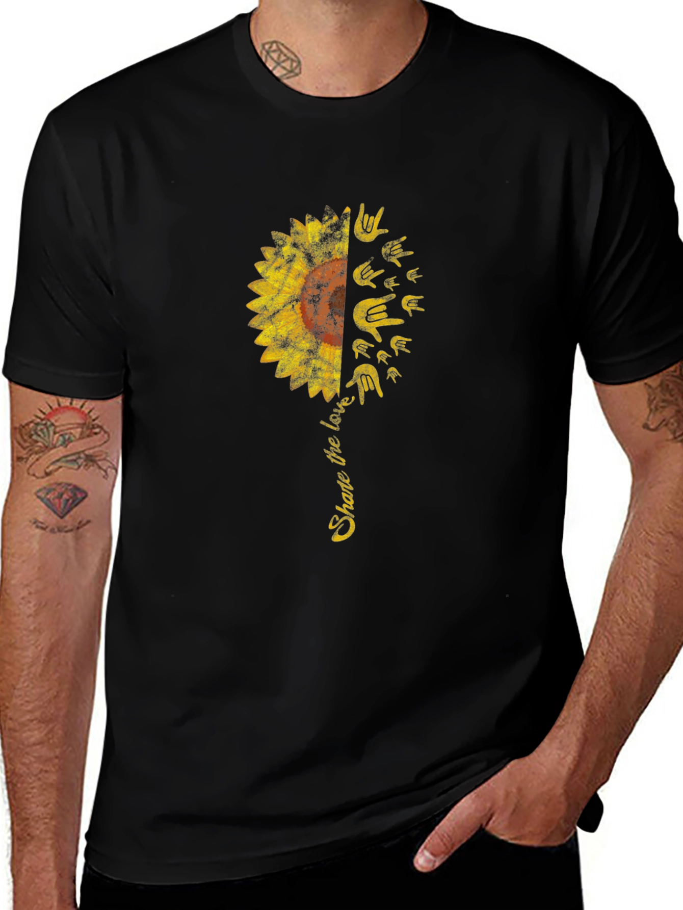 Share the Love Sunflower ASL T-Shirt