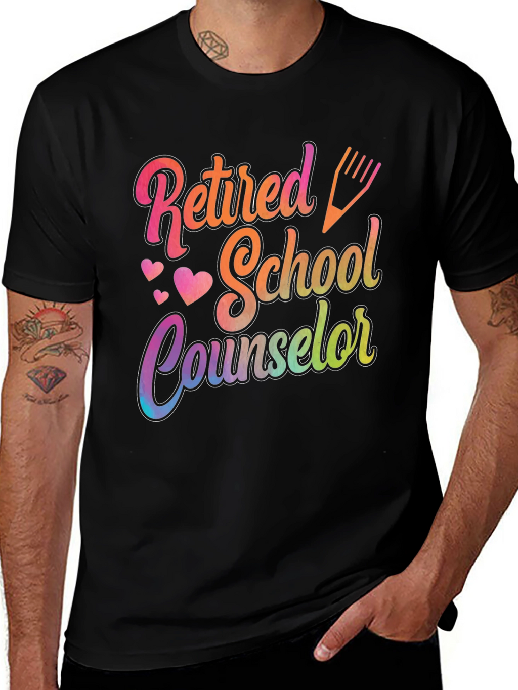 Retired School Counselor Graphic T-Shirt