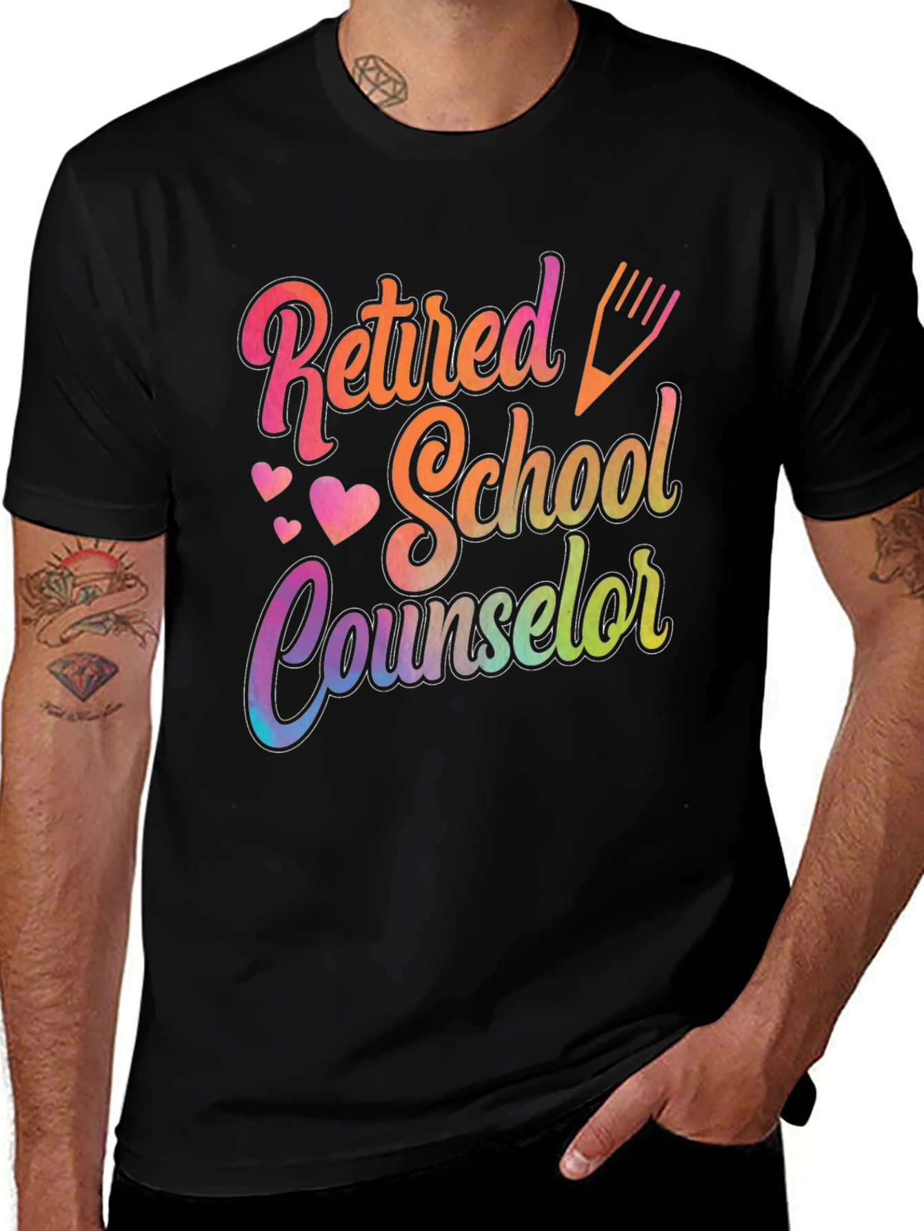 Retired School Counselor Graphic T-Shirt
