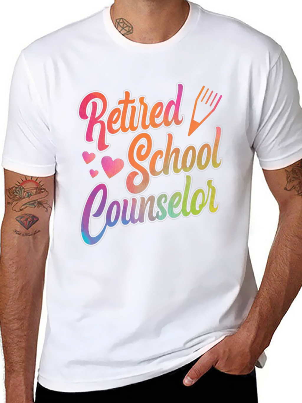 Retired School Counselor Graphic T-Shirt
