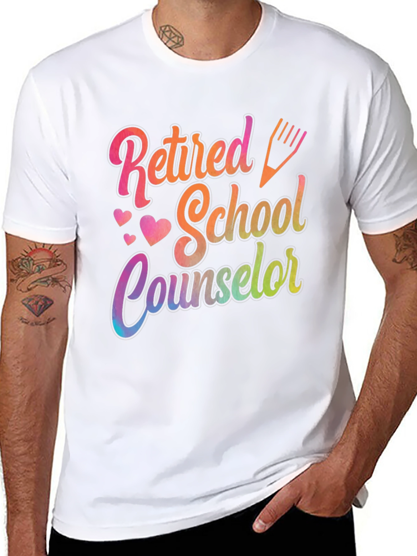 Retired School Counselor Graphic T-Shirt
