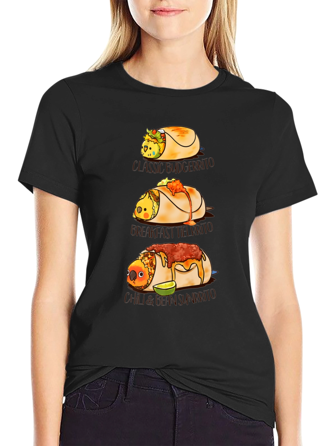 Novelty Bird Burrito T-Shirt