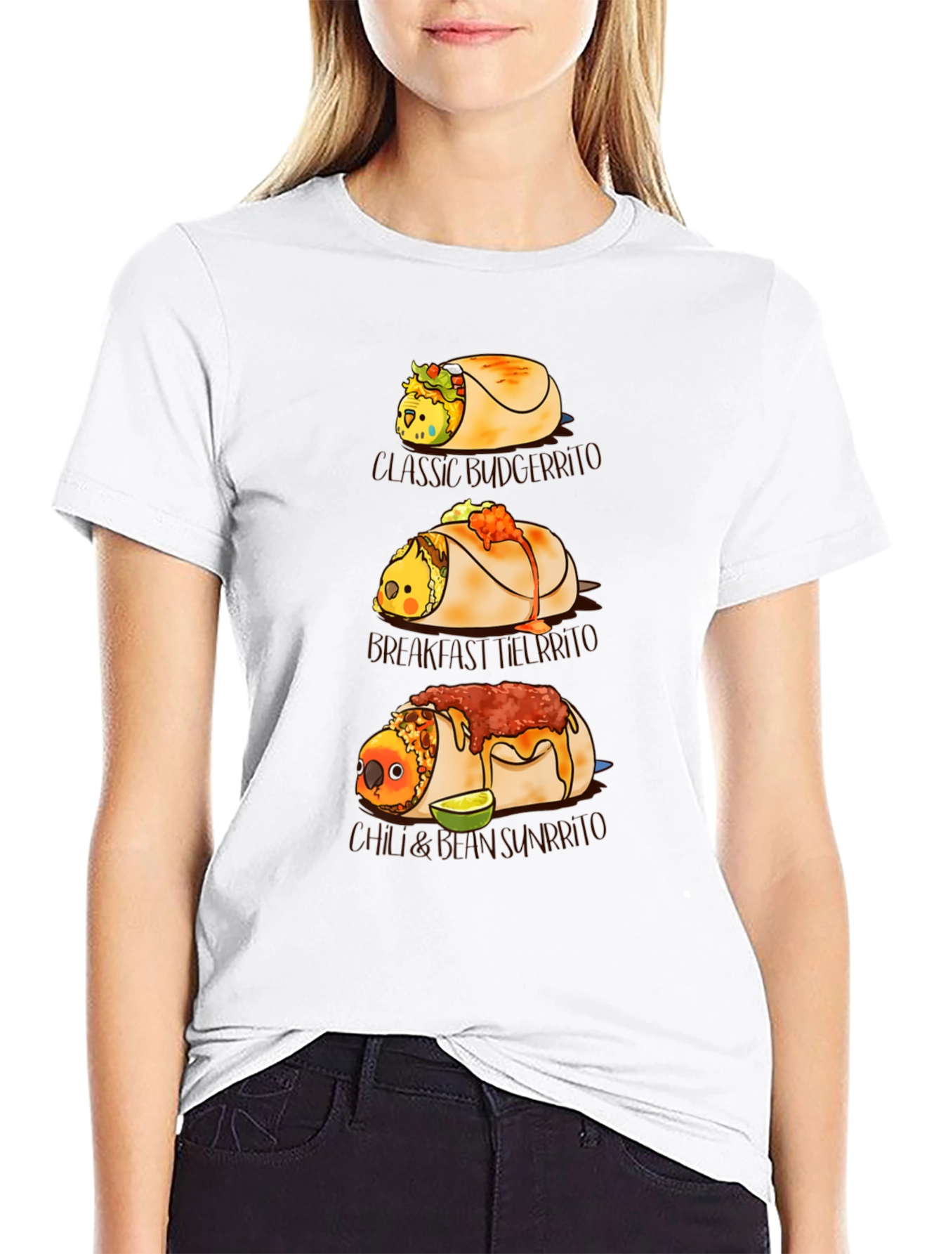 Novelty Bird Burrito T-Shirt