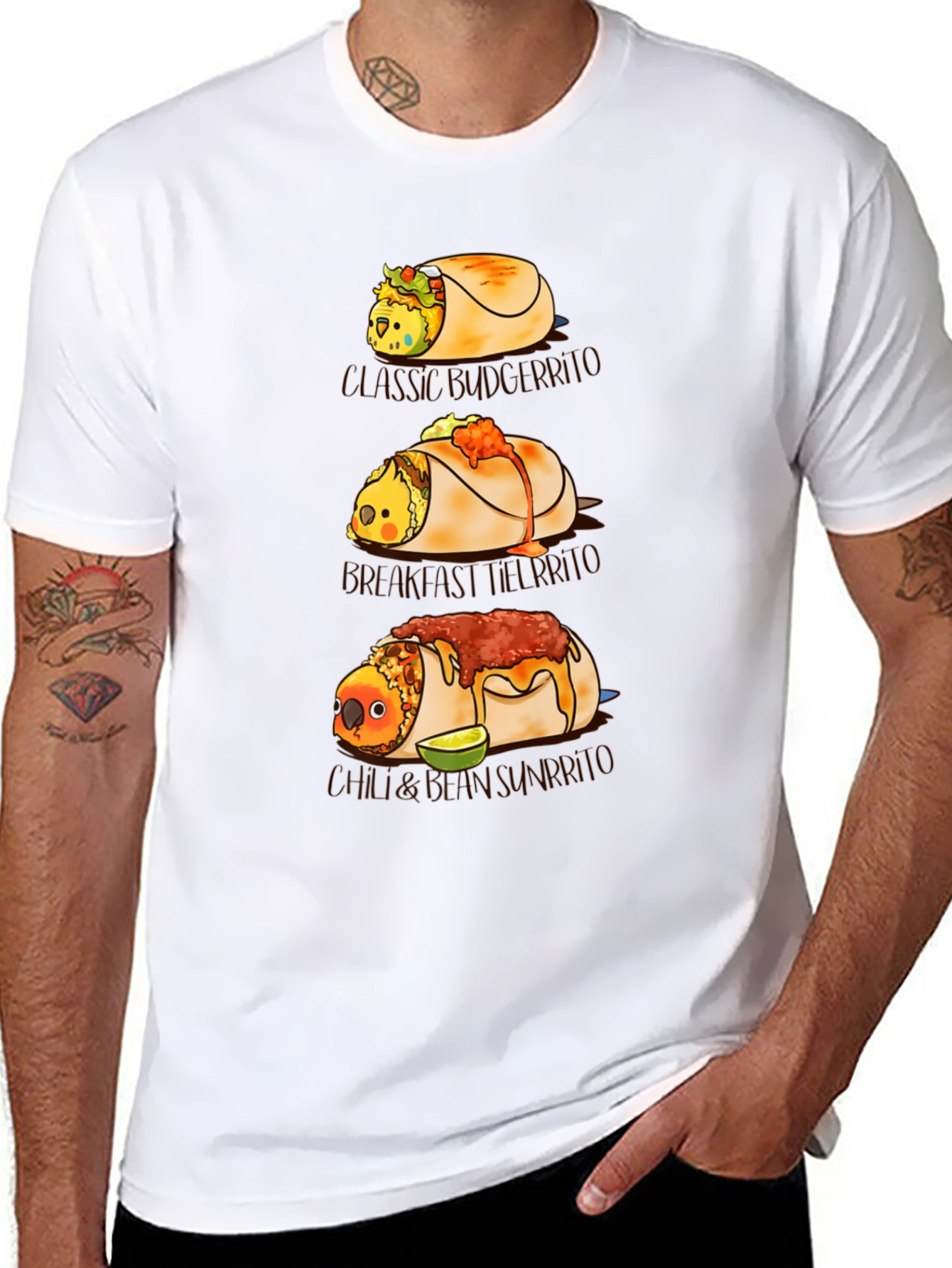 Novelty Bird Burrito T-Shirt
