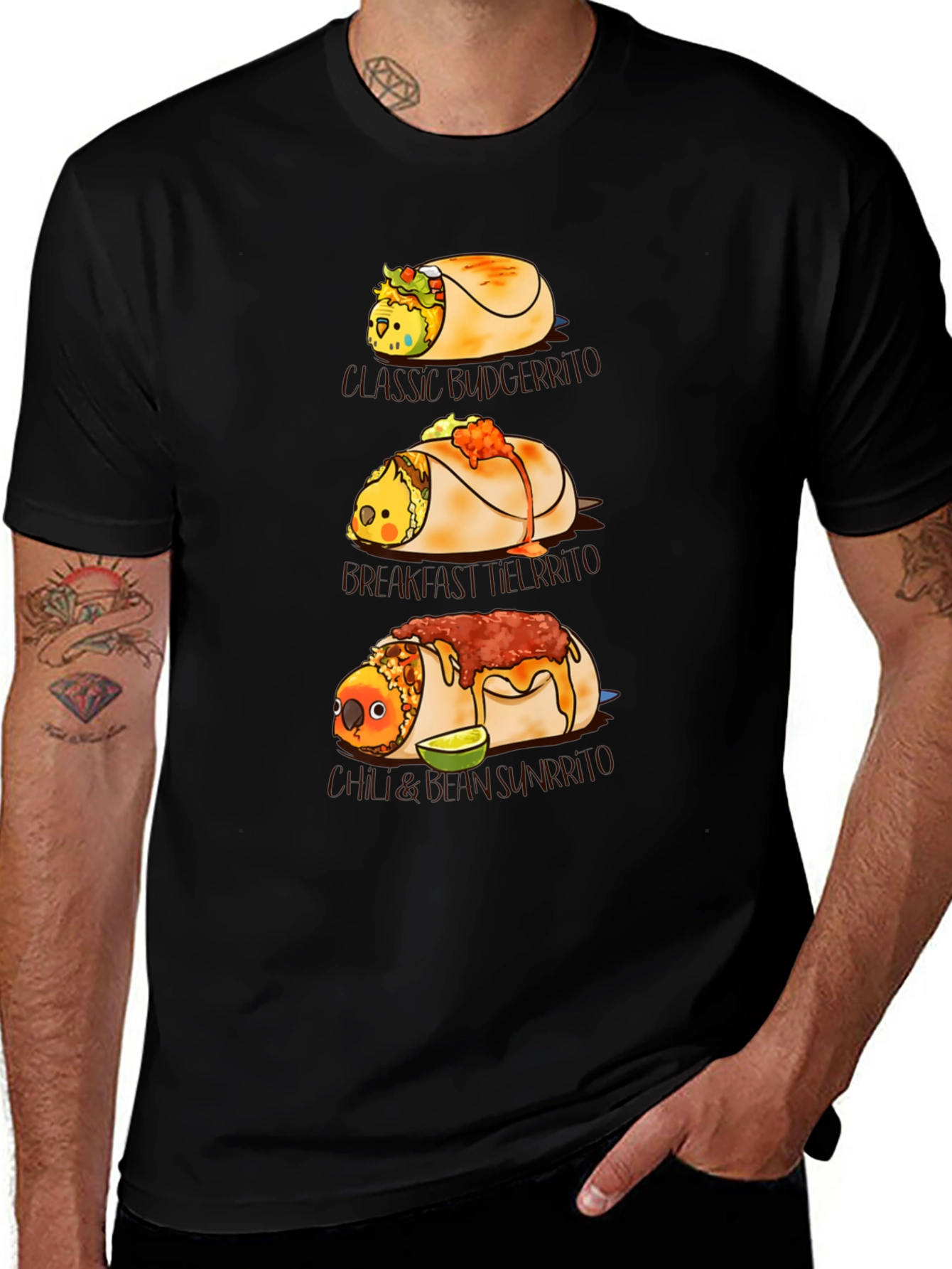 Novelty Bird Burrito T-Shirt