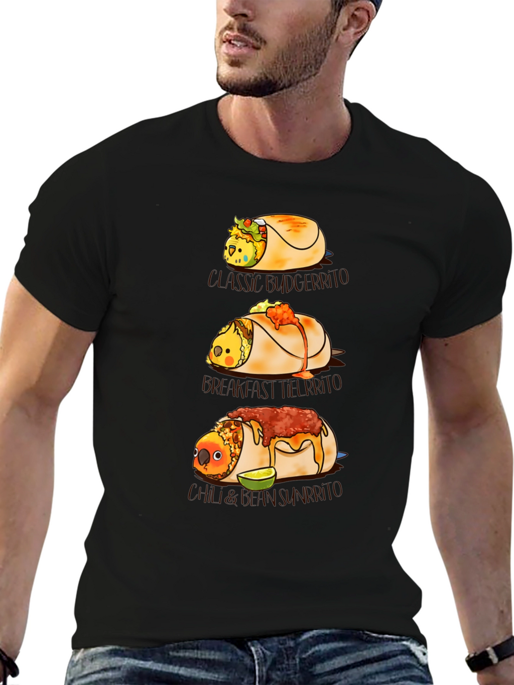 Novelty Bird Burrito T-Shirt