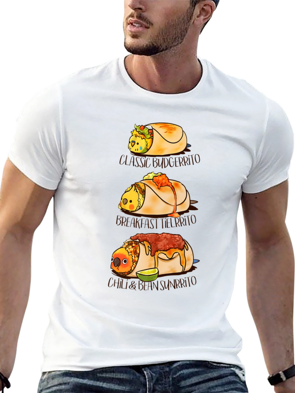 Novelty Bird Burrito T-Shirt