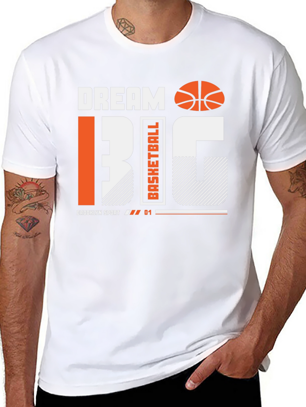 Dream Big Basketball Graphic Tee