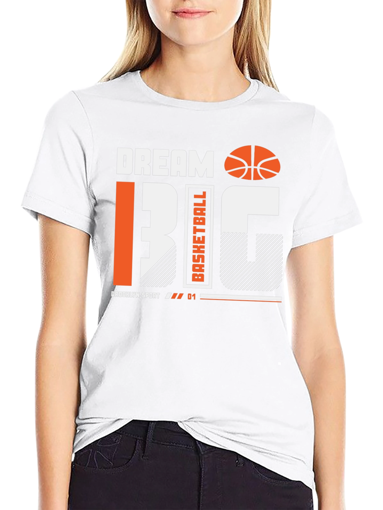 Dream Big Basketball Graphic Tee