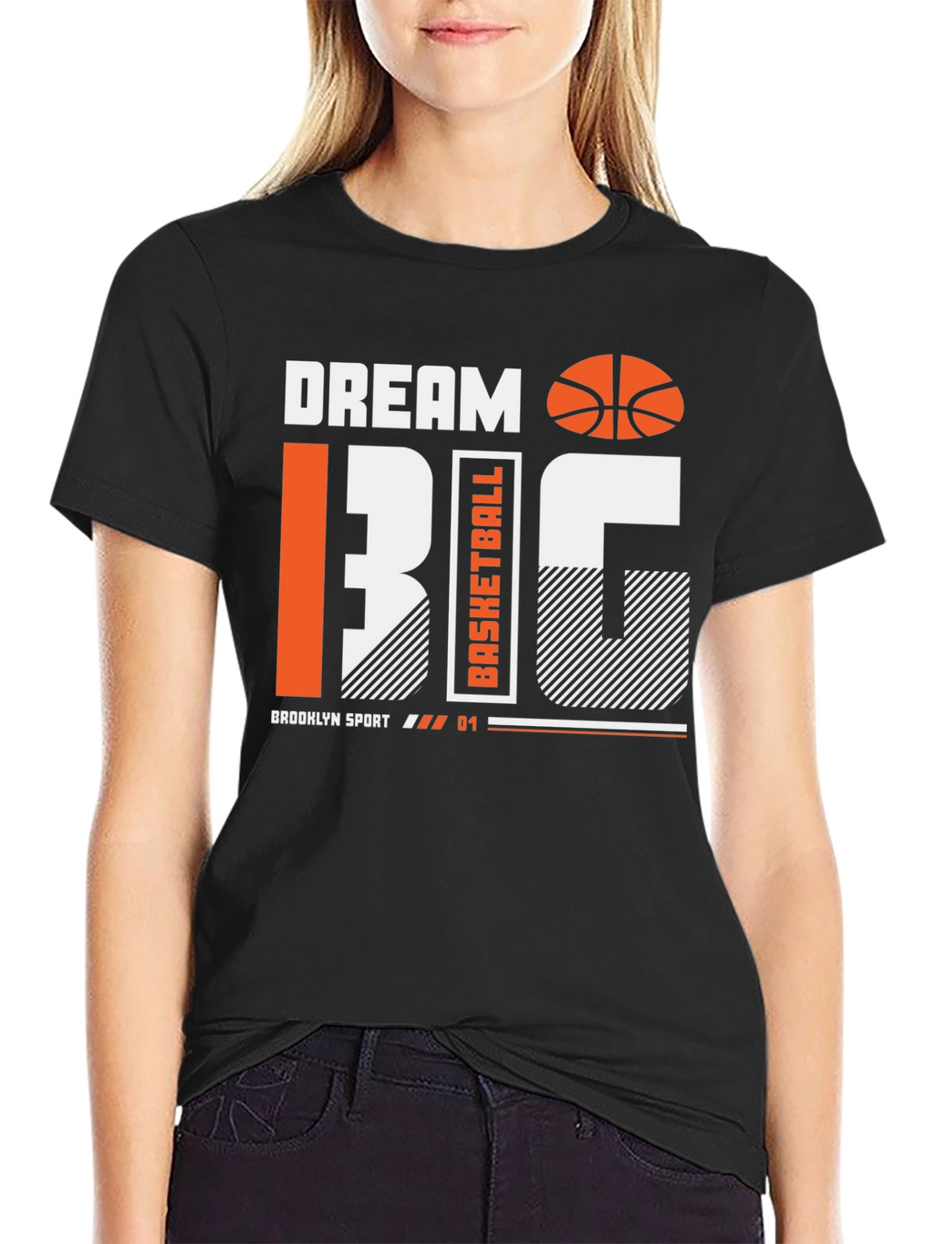 Dream Big Basketball Graphic Tee