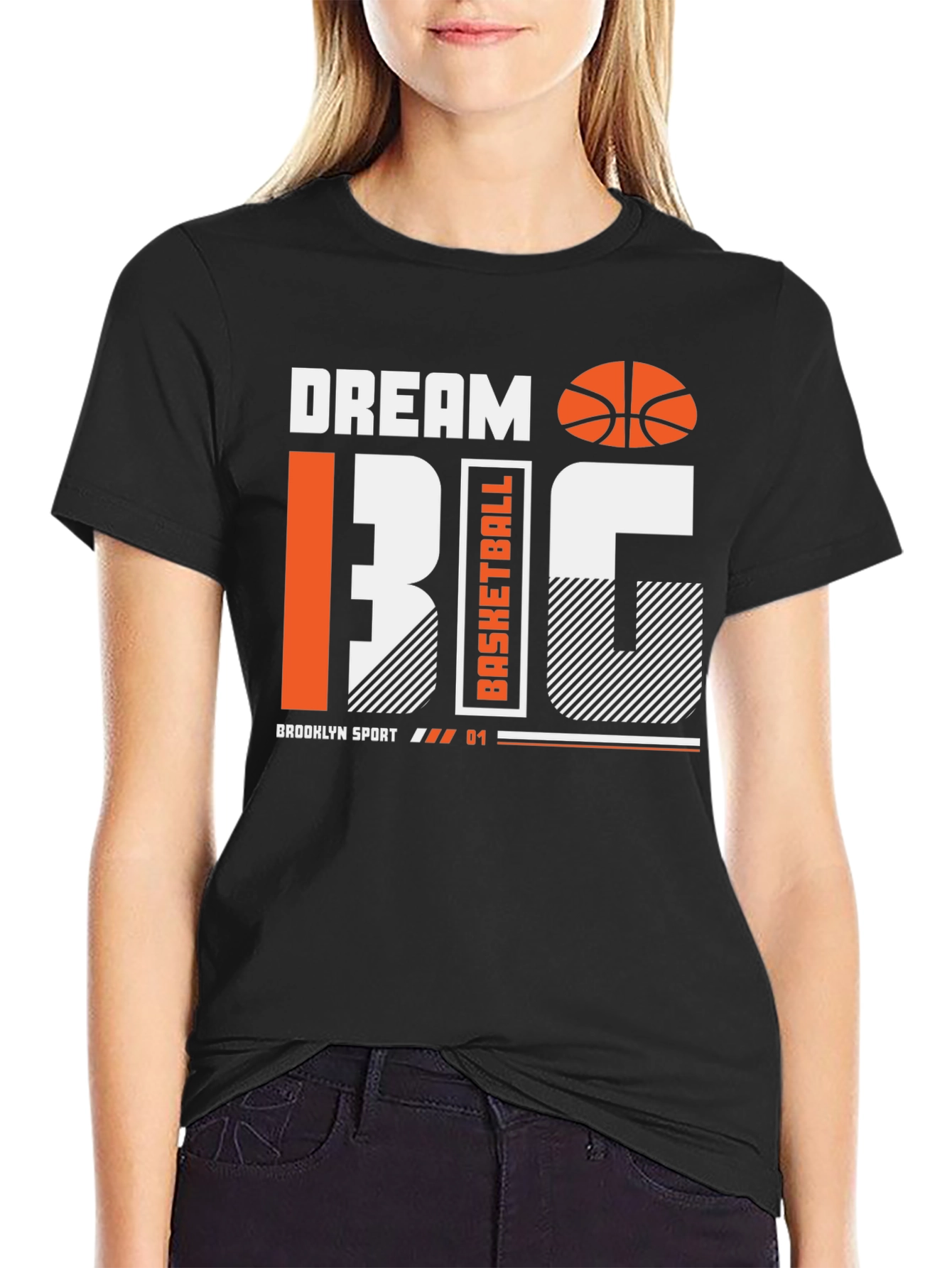 Dream Big Basketball Graphic Tee