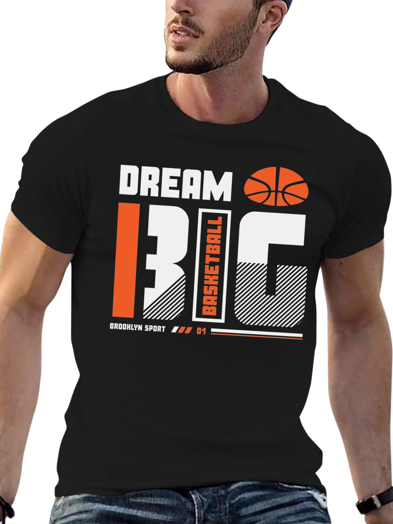 Dream Big Basketball Graphic Tee
