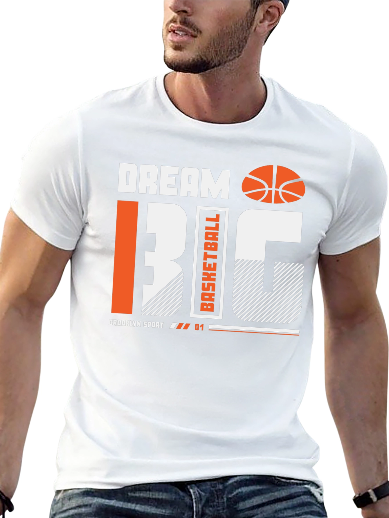 Dream Big Basketball Graphic Tee
