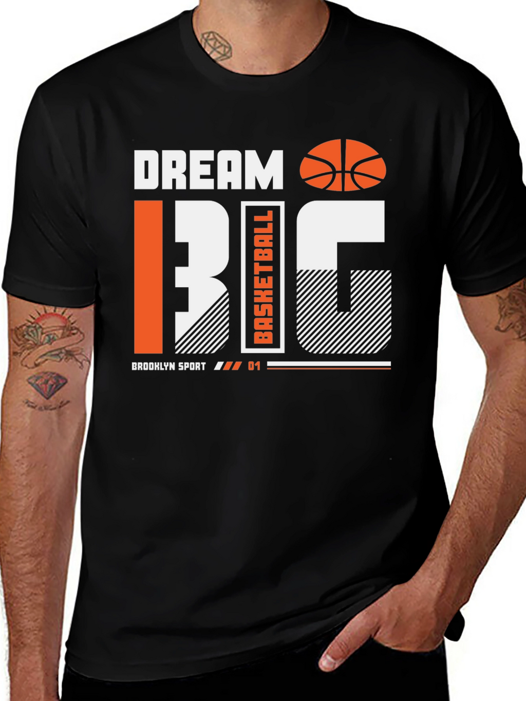 Dream Big Basketball Graphic Tee