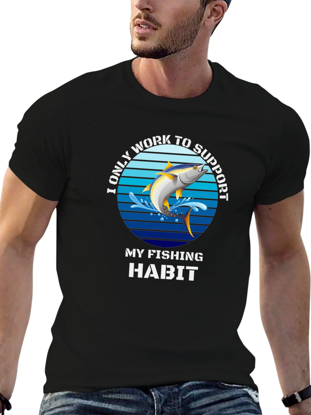 Fishing Habit T-Shirt - Funny Angler Tee