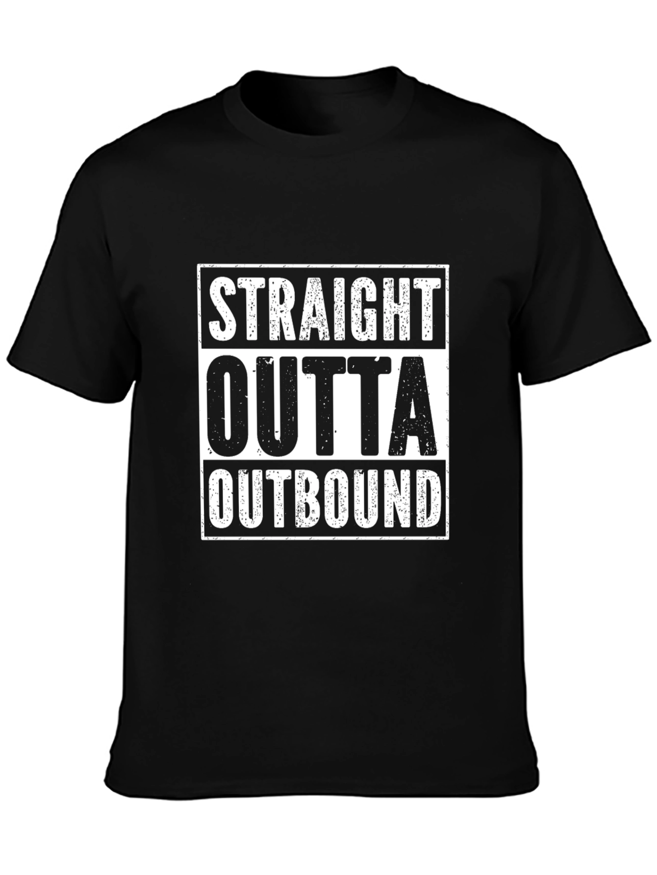 Straight Outta Outbound Black T-Shirt