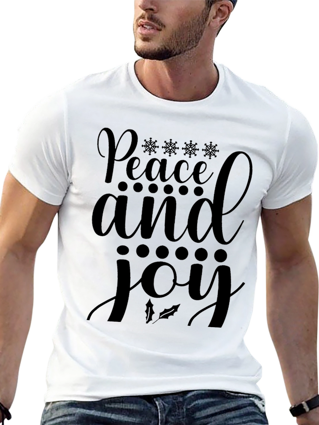 Peace and Joy Holiday T-Shirt