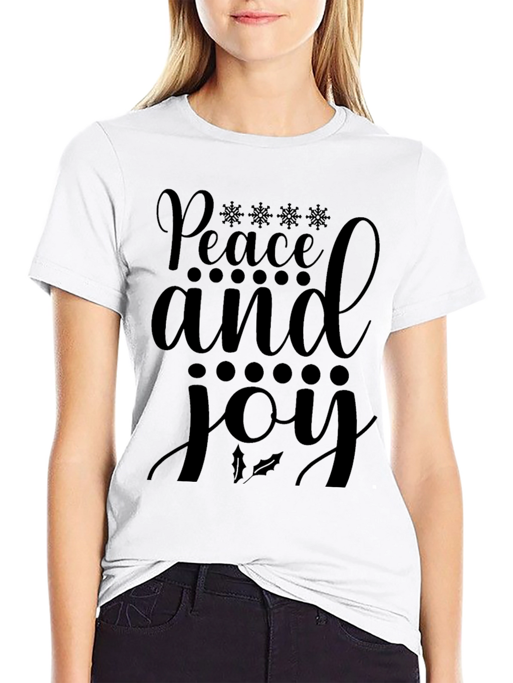 Peace and Joy Holiday T-Shirt